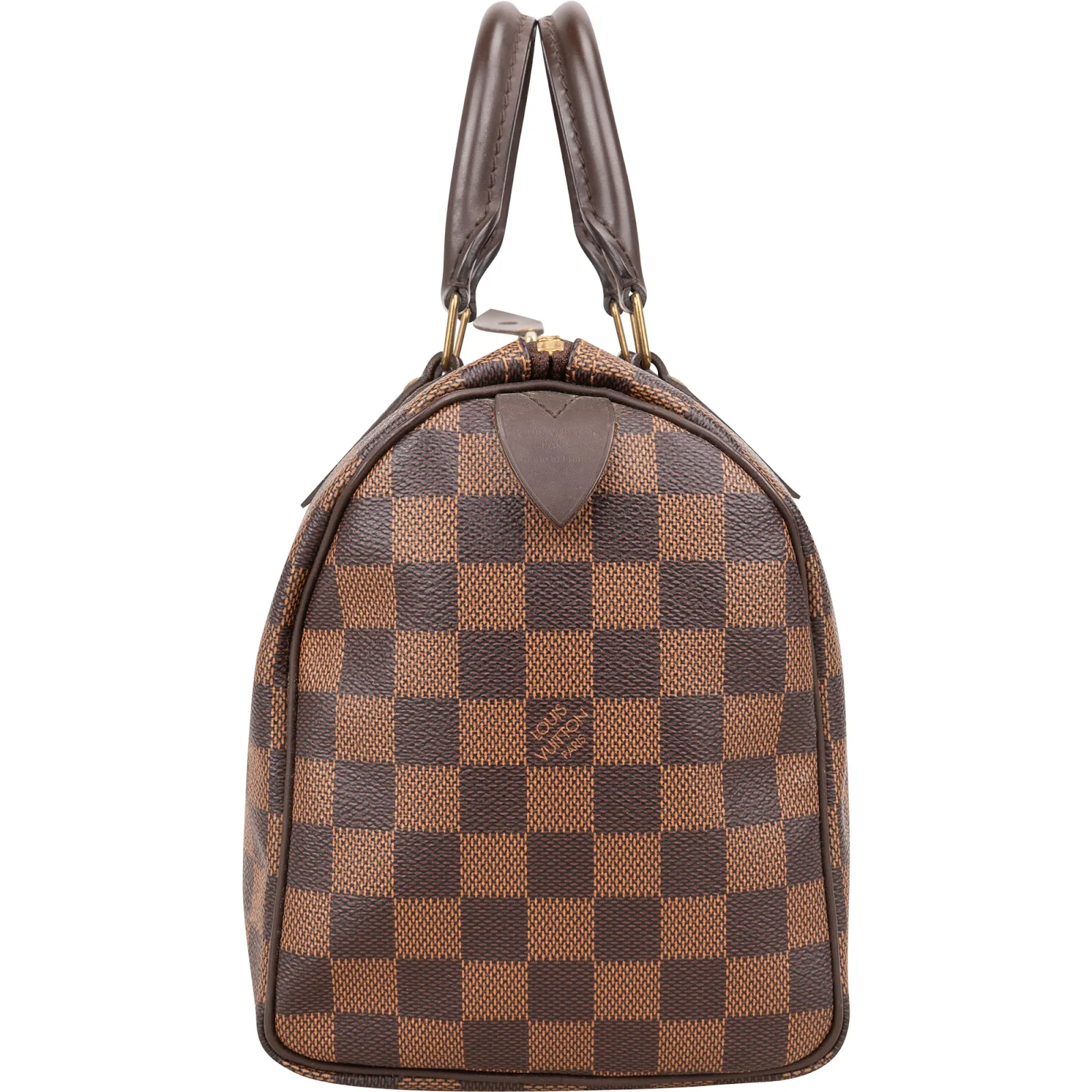 Louis Vuitton Monogram Damier Ebene Speedy 25 Boston Bag