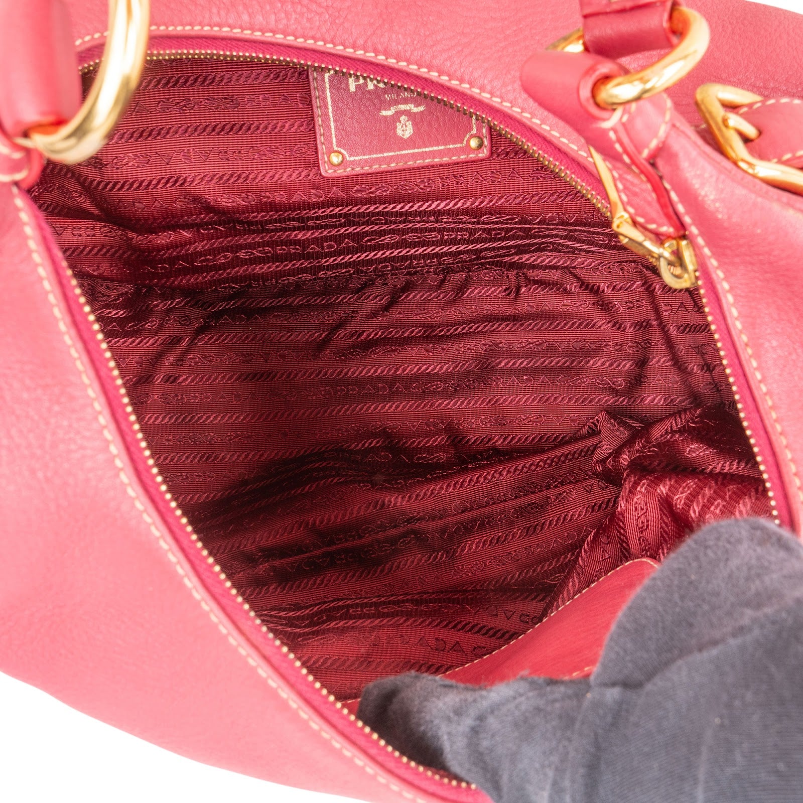 Prada - Vitello Daino Hobo Shoulder Bag