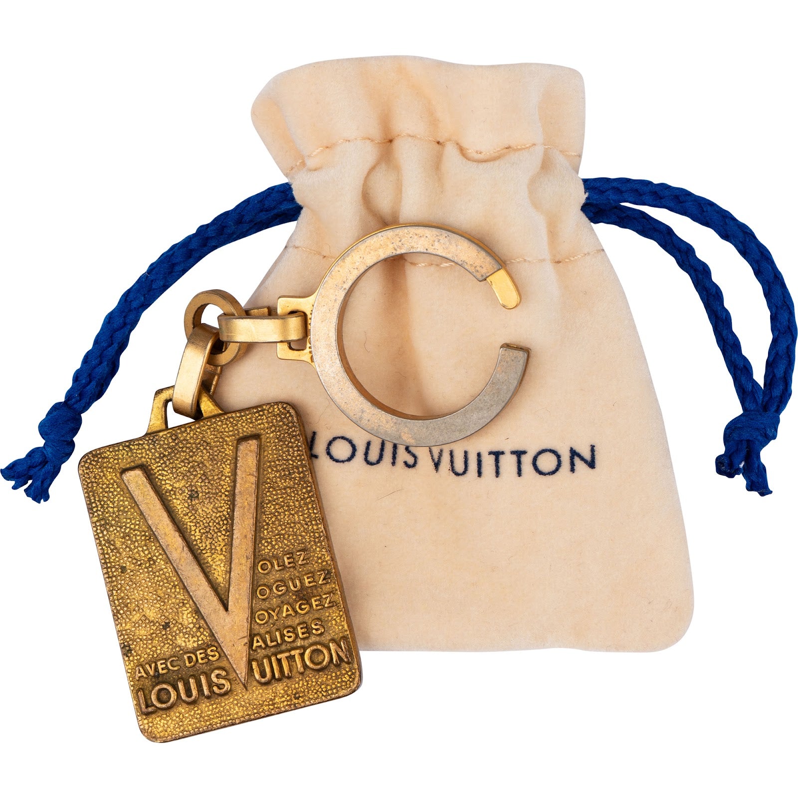 Louis Vuitton - Golden Malletier 1854  Bag Charm