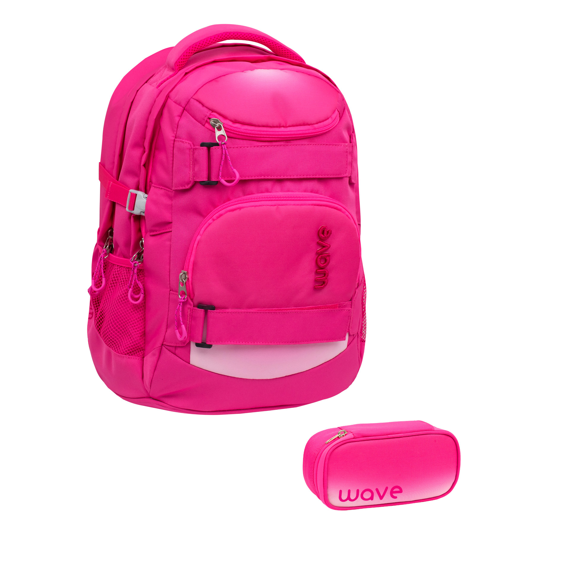 Wave Infinity Schulrucksack Set 2 tlg. "Ombre Light Pink"