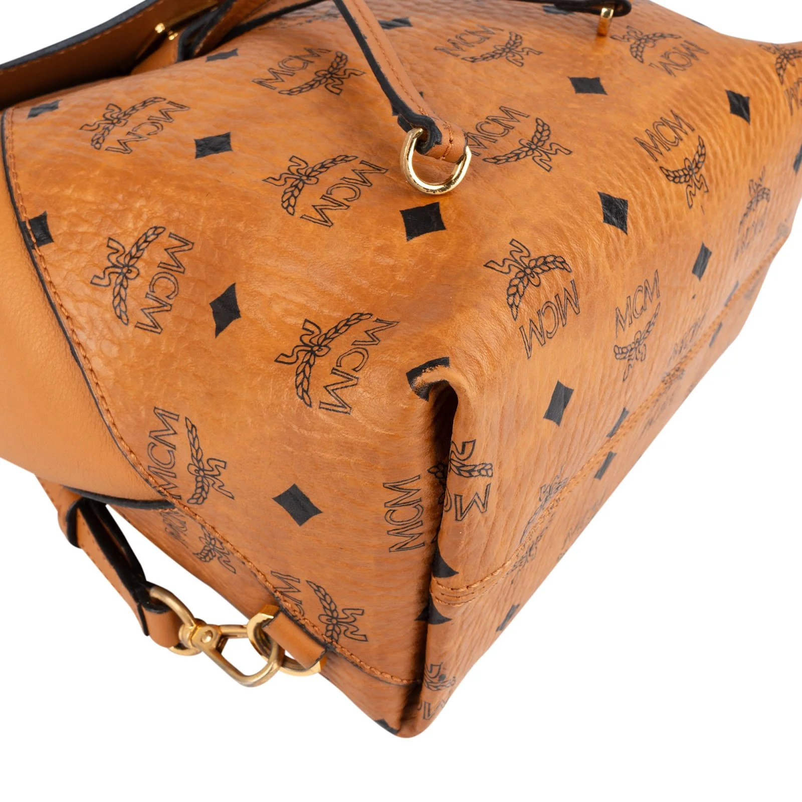 MCM Monogram Visetos Leather Small Patricia Backpack