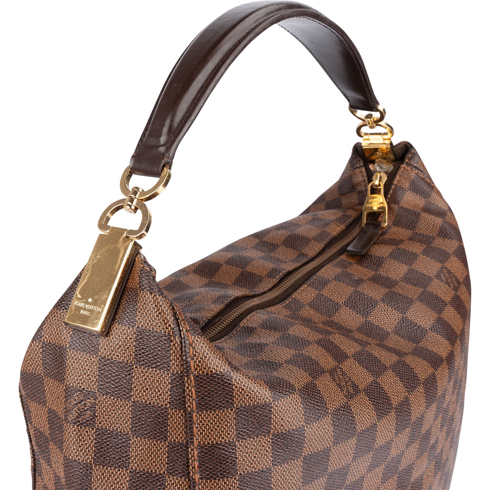 Louis Vuitton Monogram Damier Ebene Canvas Portobello GM Handbag