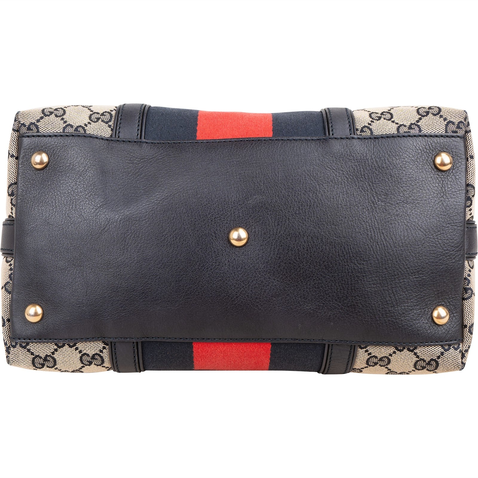 Gucci - GG Marrakech Web Stripe Bamboo Tassel Crossbody Bag