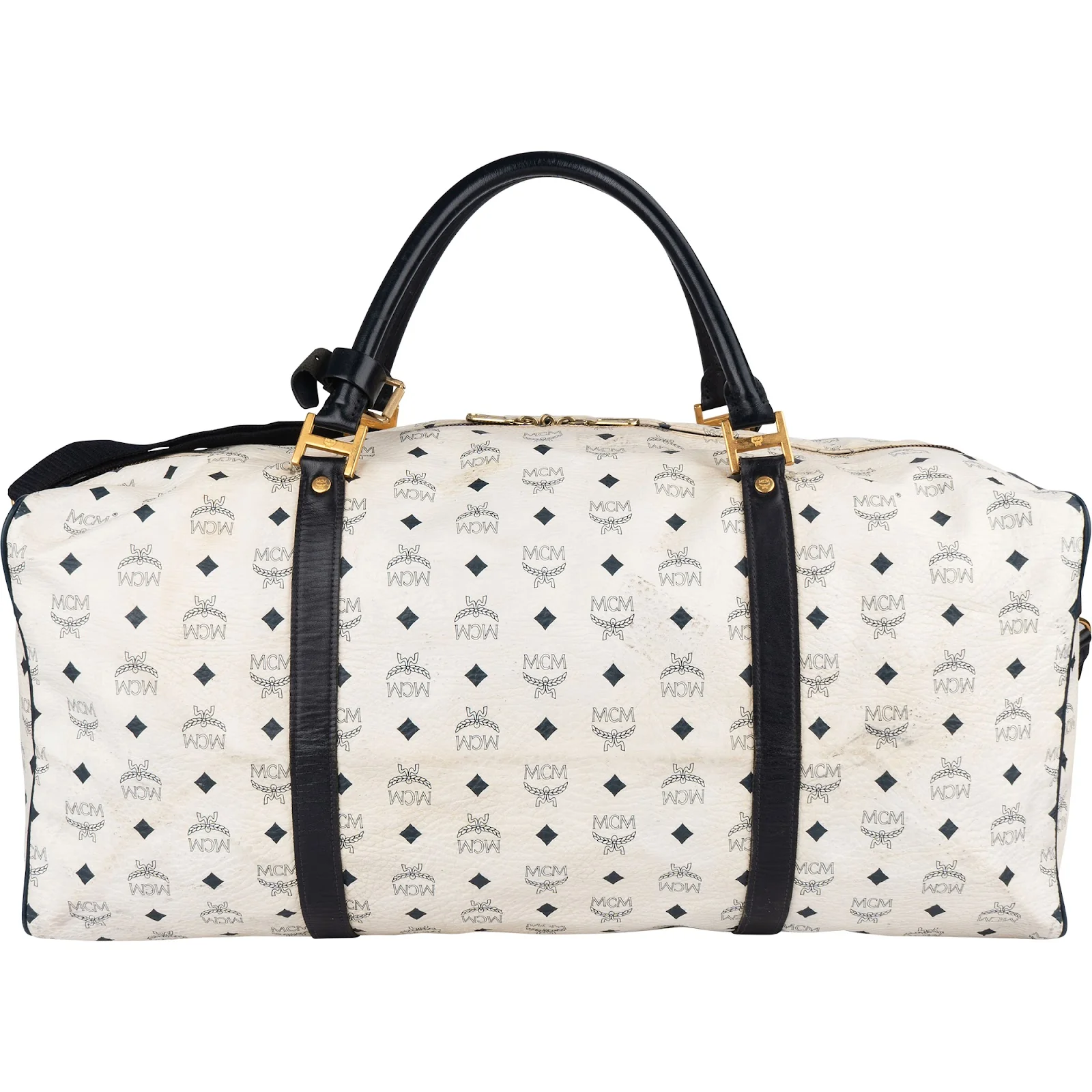 MCM Monogram Visetos Boston Reisetasche