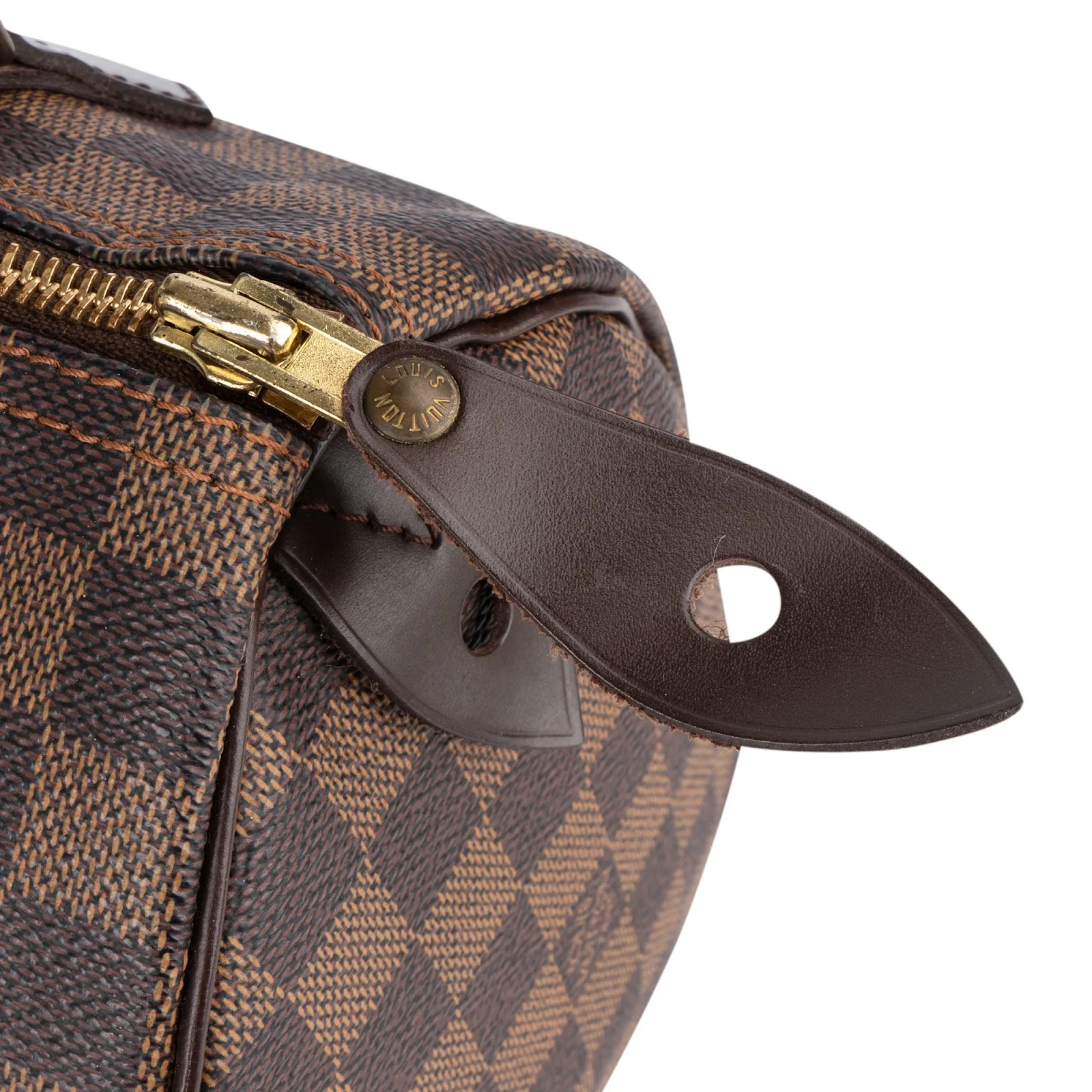 Louis Vuitton Monogram Damier Ebene Speedy 25 Boston Bag