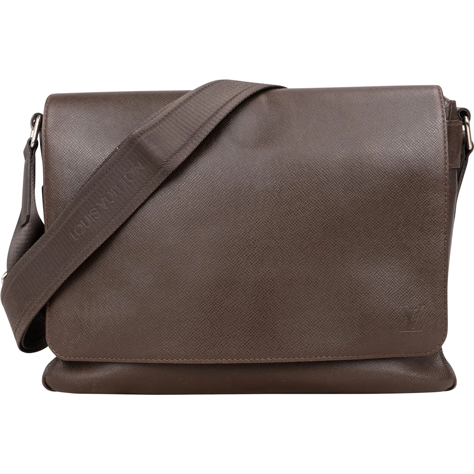 Louis Vuitton Taiga Leather Roman MM Messenger Crossbody Bag