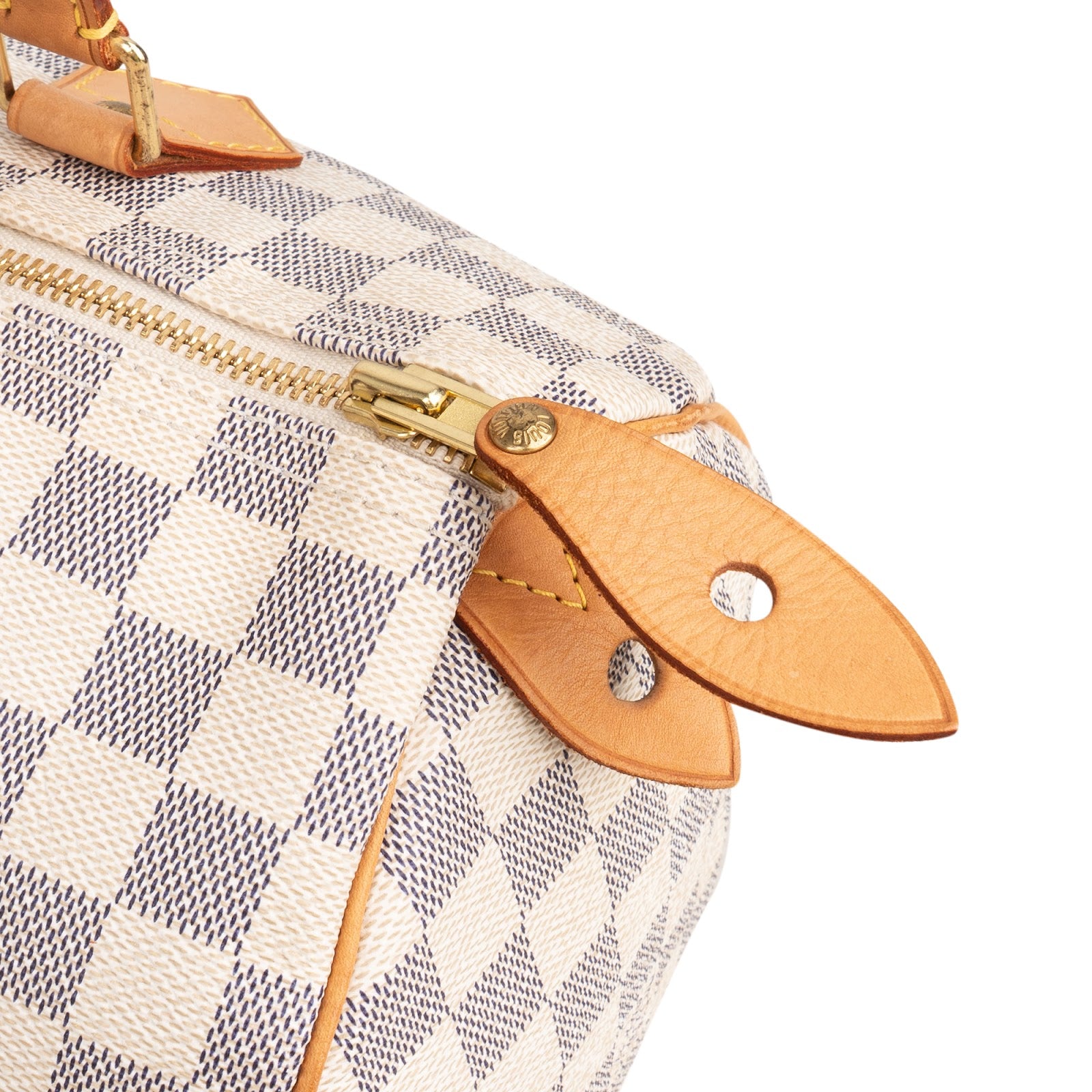 Louis Vuitton Monogram Damier Azur Speedy 30 Boston Bag