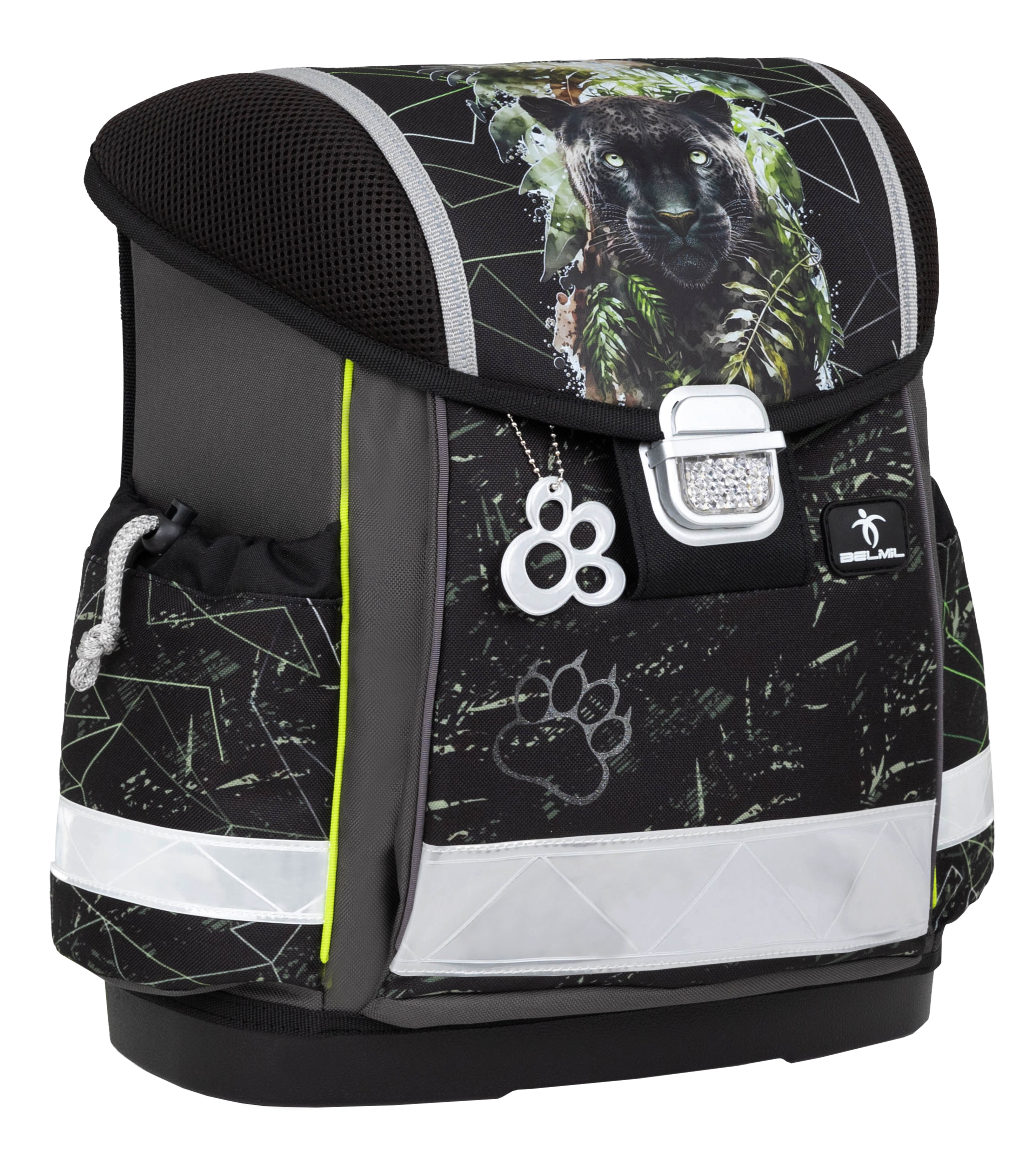 Classy Schulranzen Set 4-teilig mit Brustgurt - Black Panther