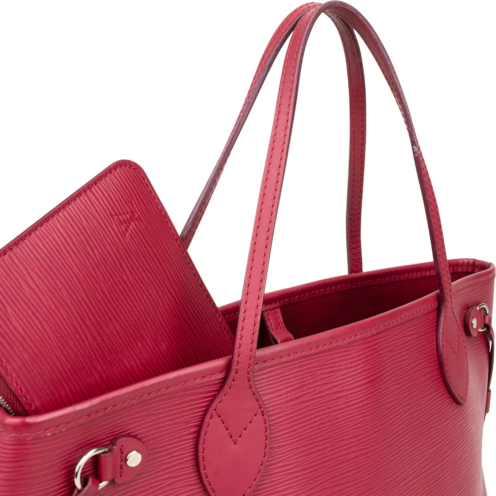 Louis Vuitton Fuchsia Epi Leather Neverfull PM Shopper