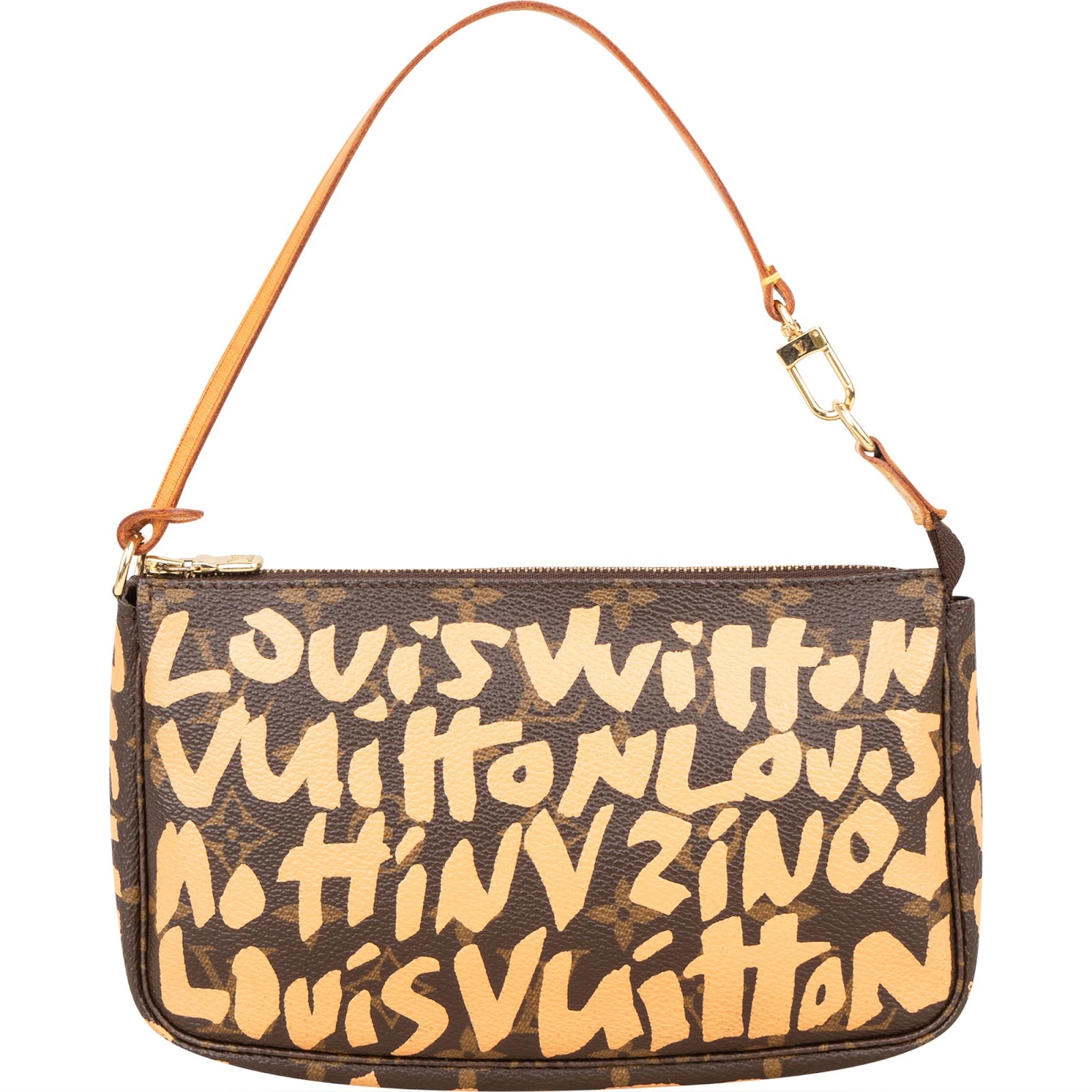 Louis Vuitton Limited Edition Monogram Graffiti Pochette Handbag