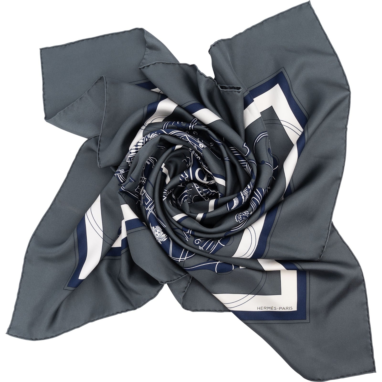 Hermès Springs Silk Carre 90 Scarf Tuch