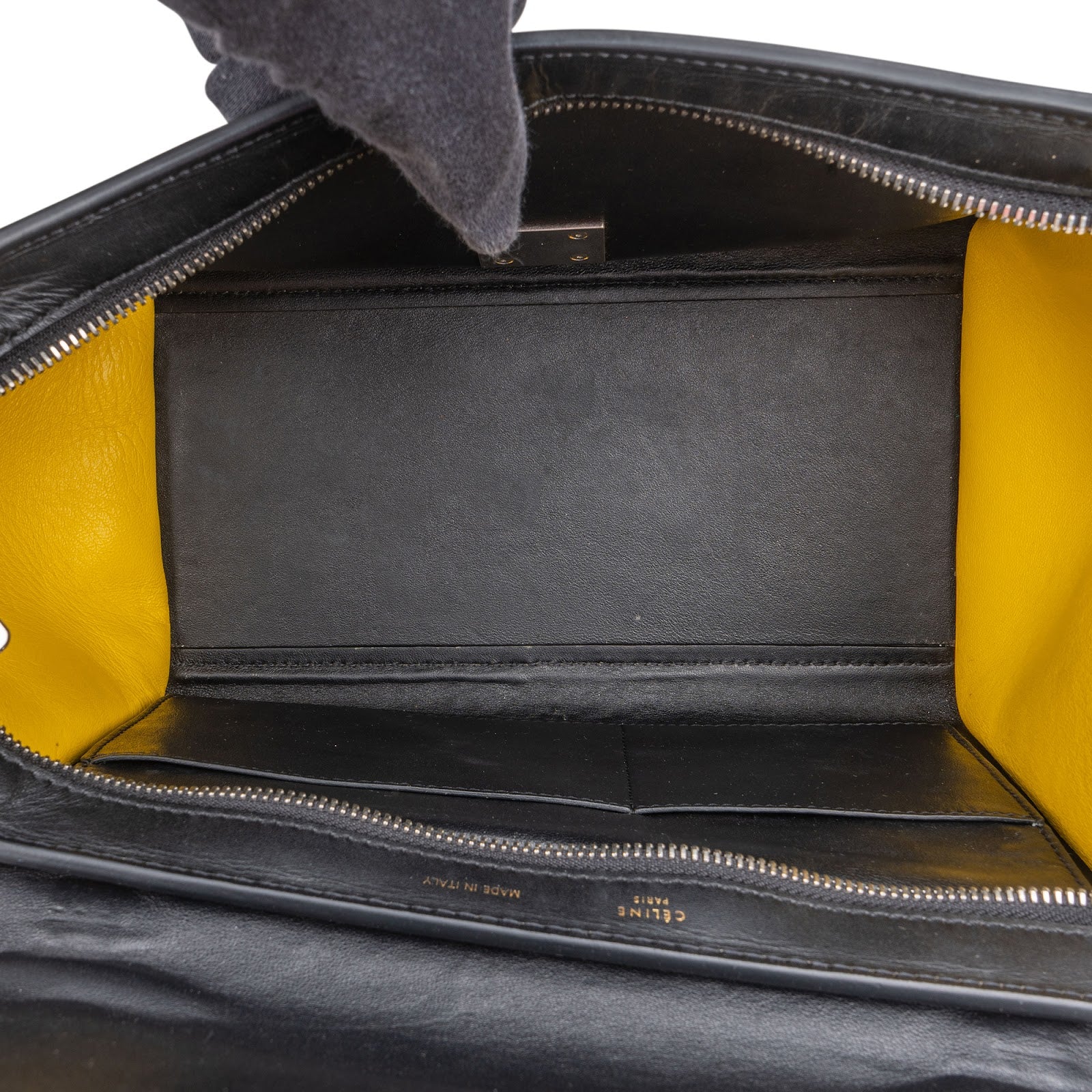 Céline Tricolor Leather Trapeze Handbag