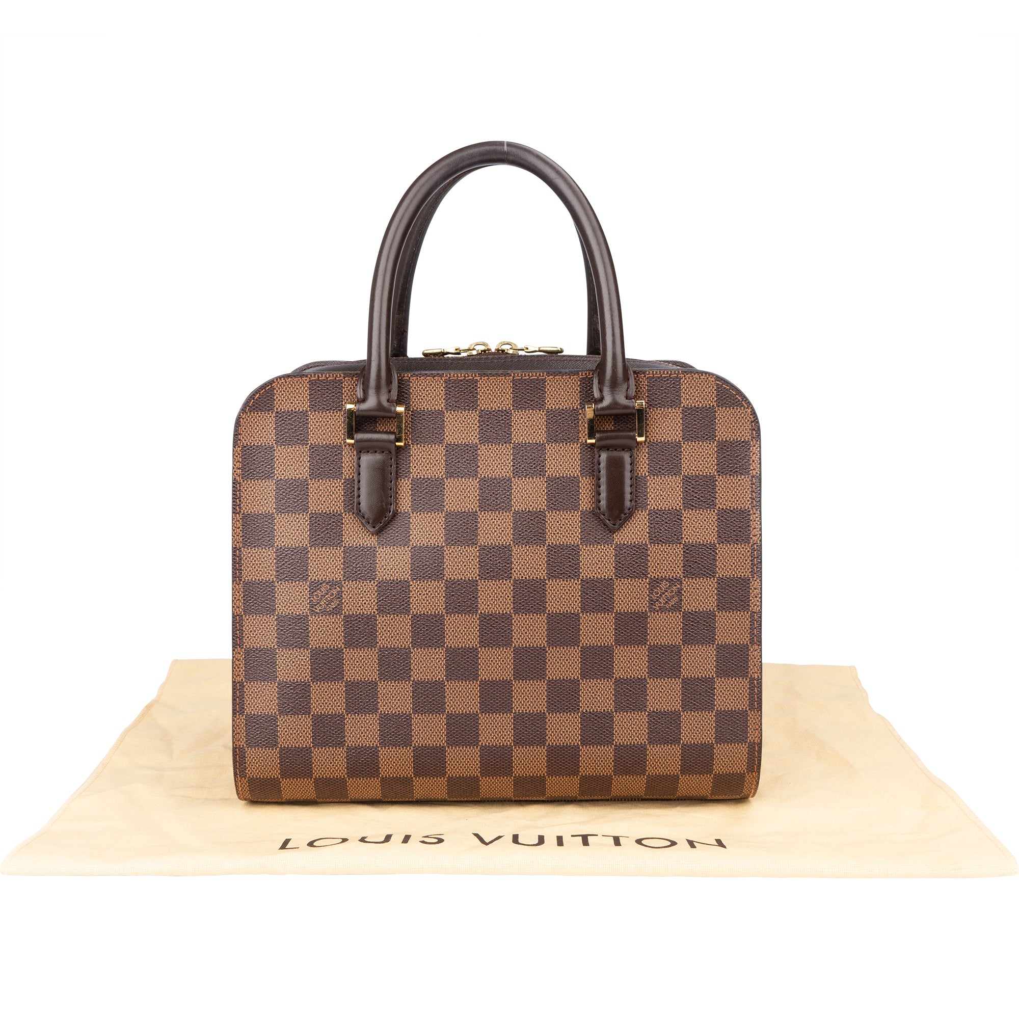 Louis Vuitton Damier Ebene Monogram Triana Handbag