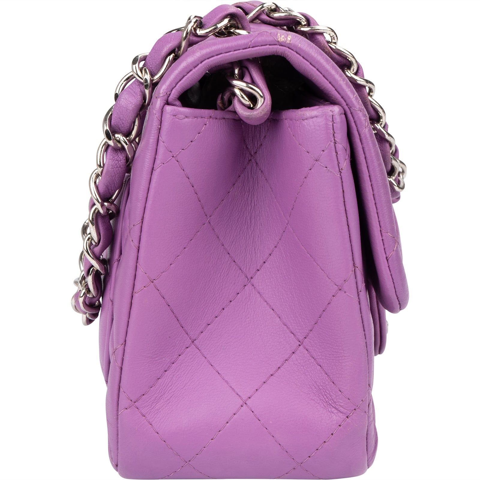 Chanel Quilted Lambskin Small Rectangular Single Flap Crossbody Bag
