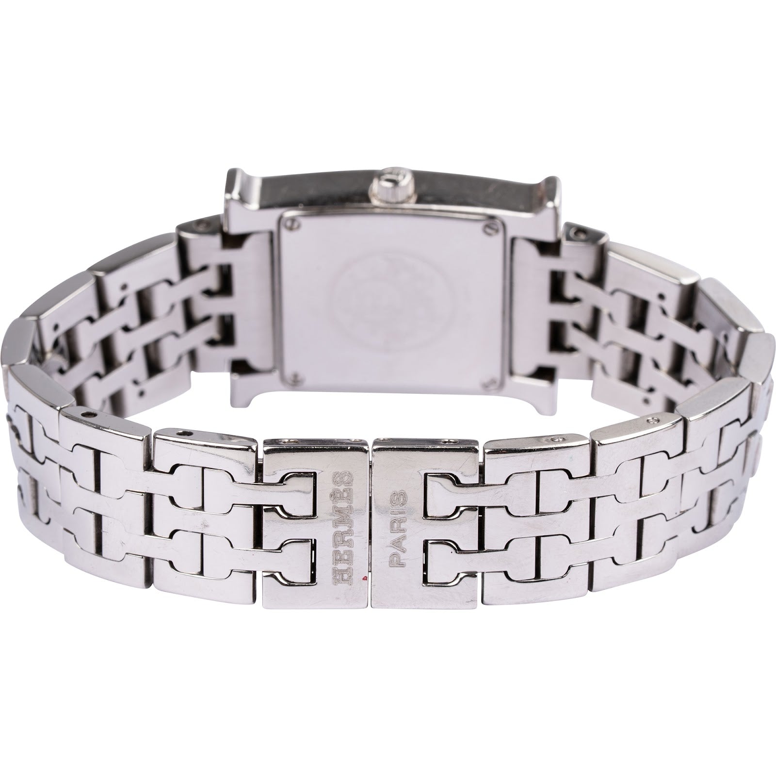Hermès – Silver Tone Orange H Heure H HH.210 polshorloge