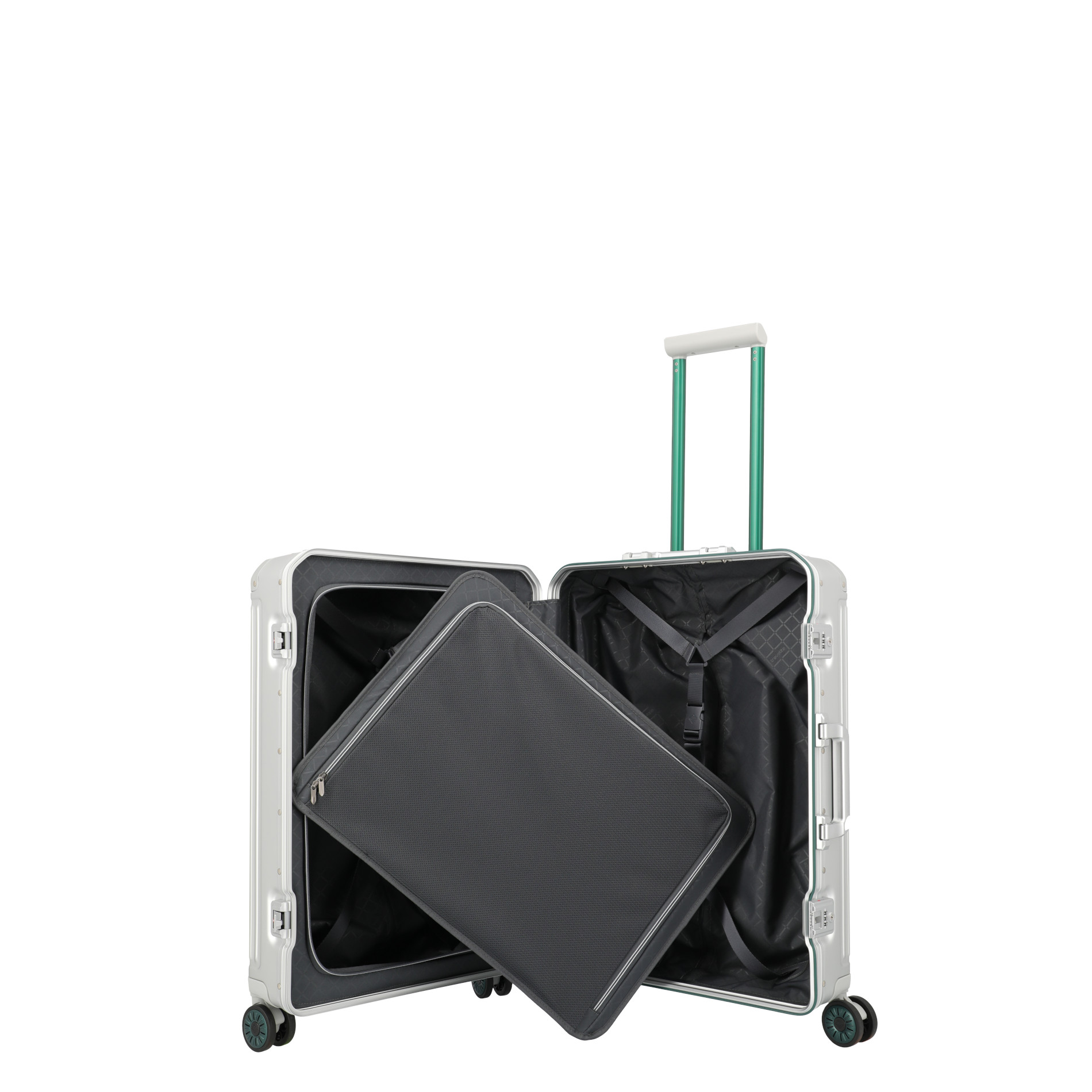 NEXT Trolley M (75 Jahre Edition) - Silber-Grün