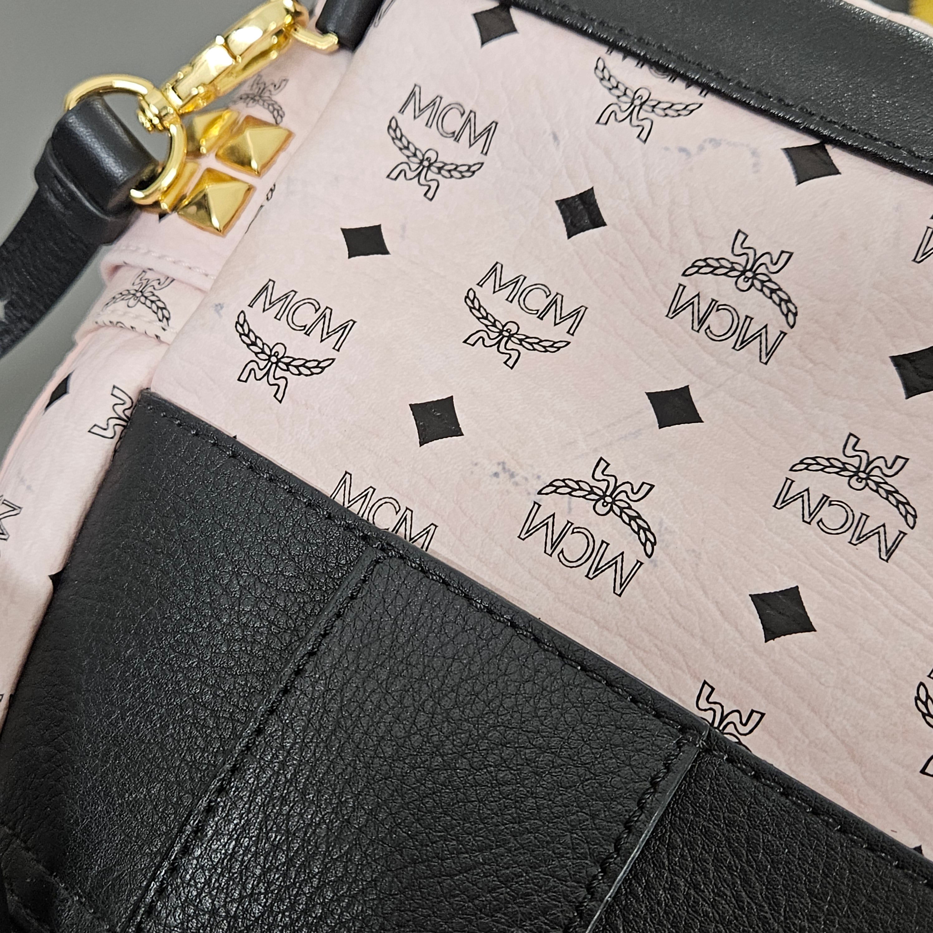 MCM Monogram Visetos Stark Mini Backpack