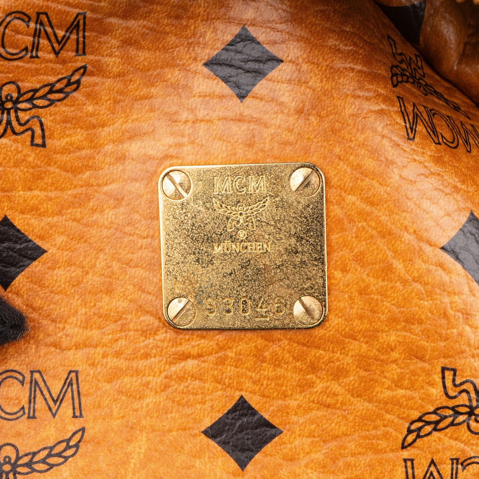 MCM Monogram Visetos Studs Backpack