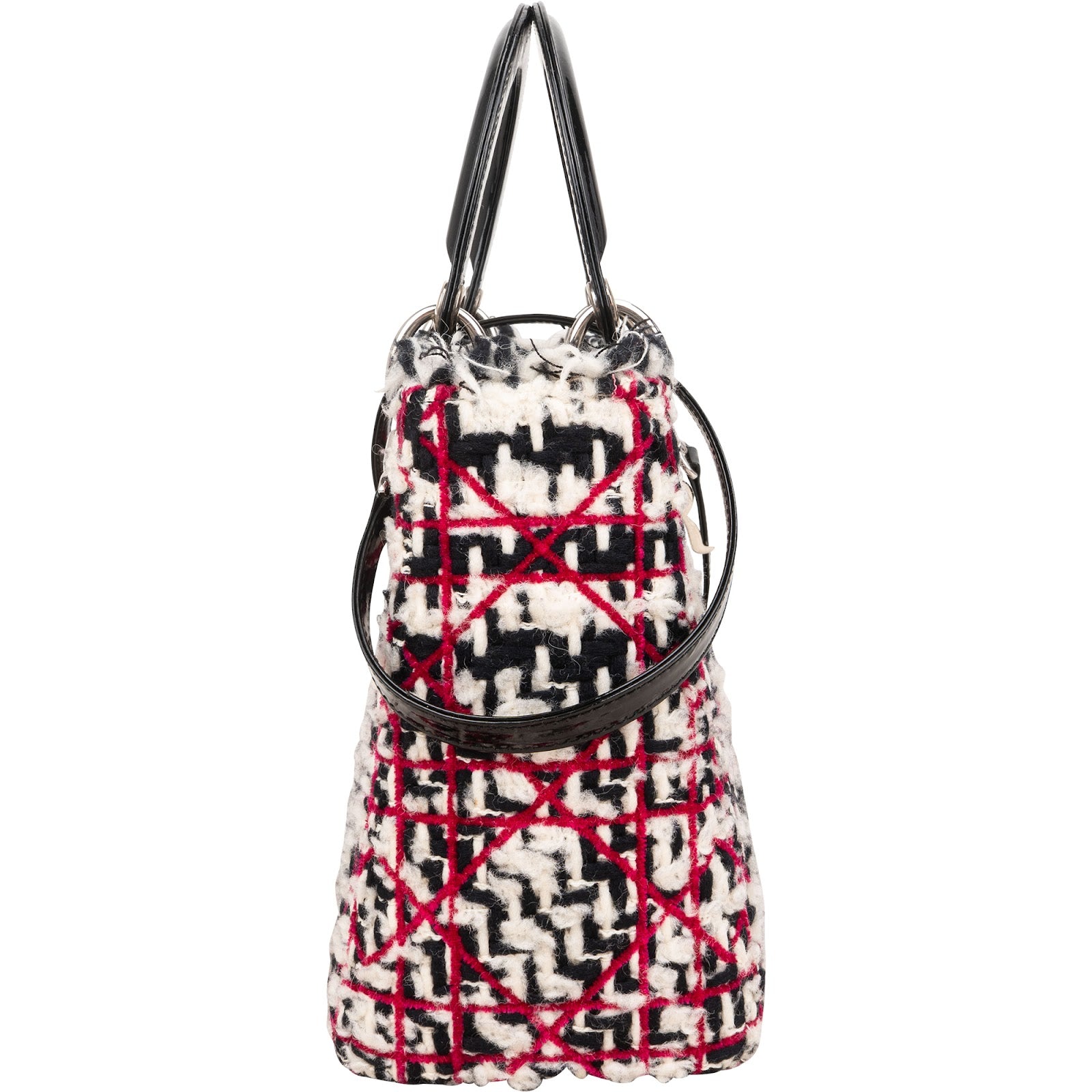 Sac à main Lady Dior en tweed multicolore de Dior