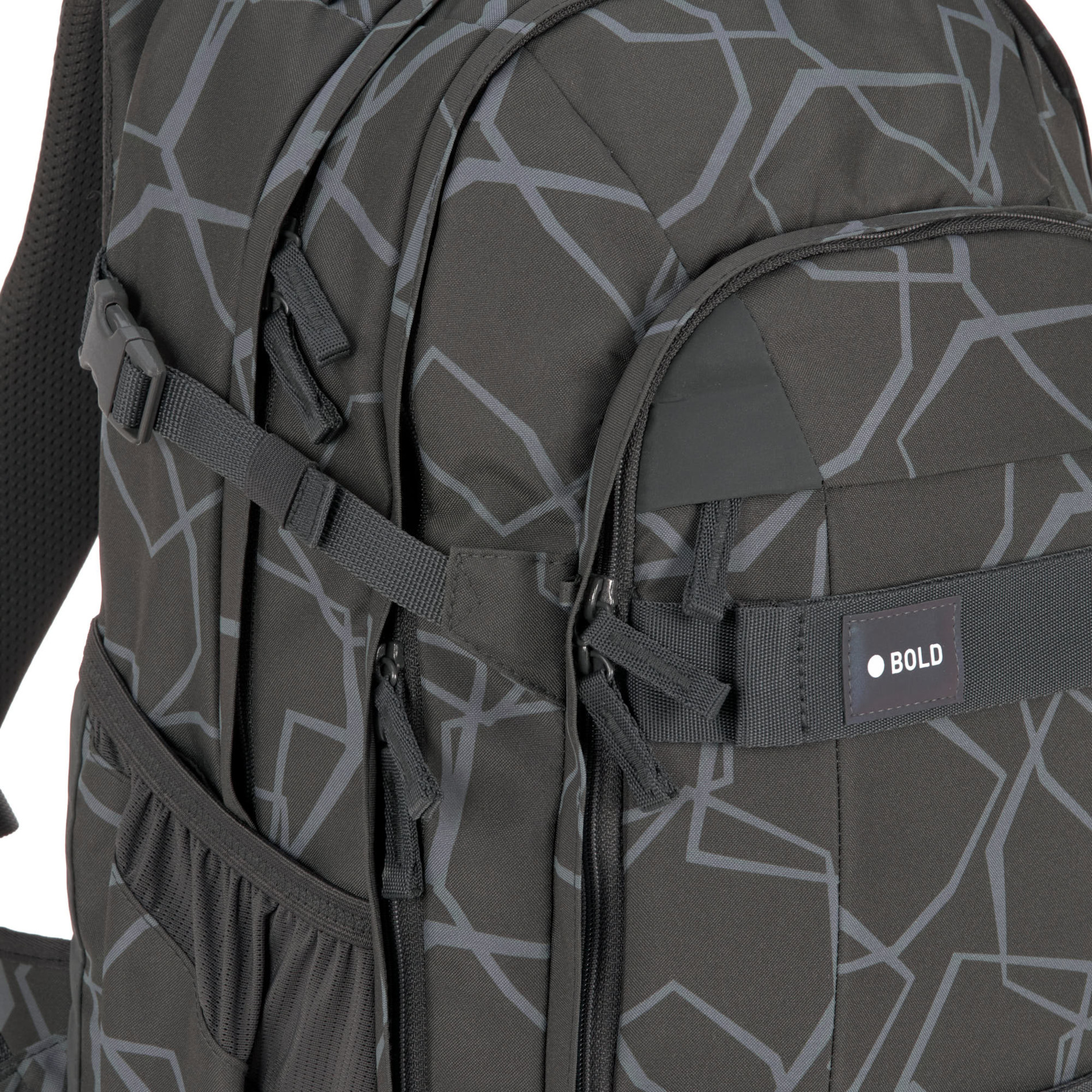 School Backpack Origin Bold - Edges Grey