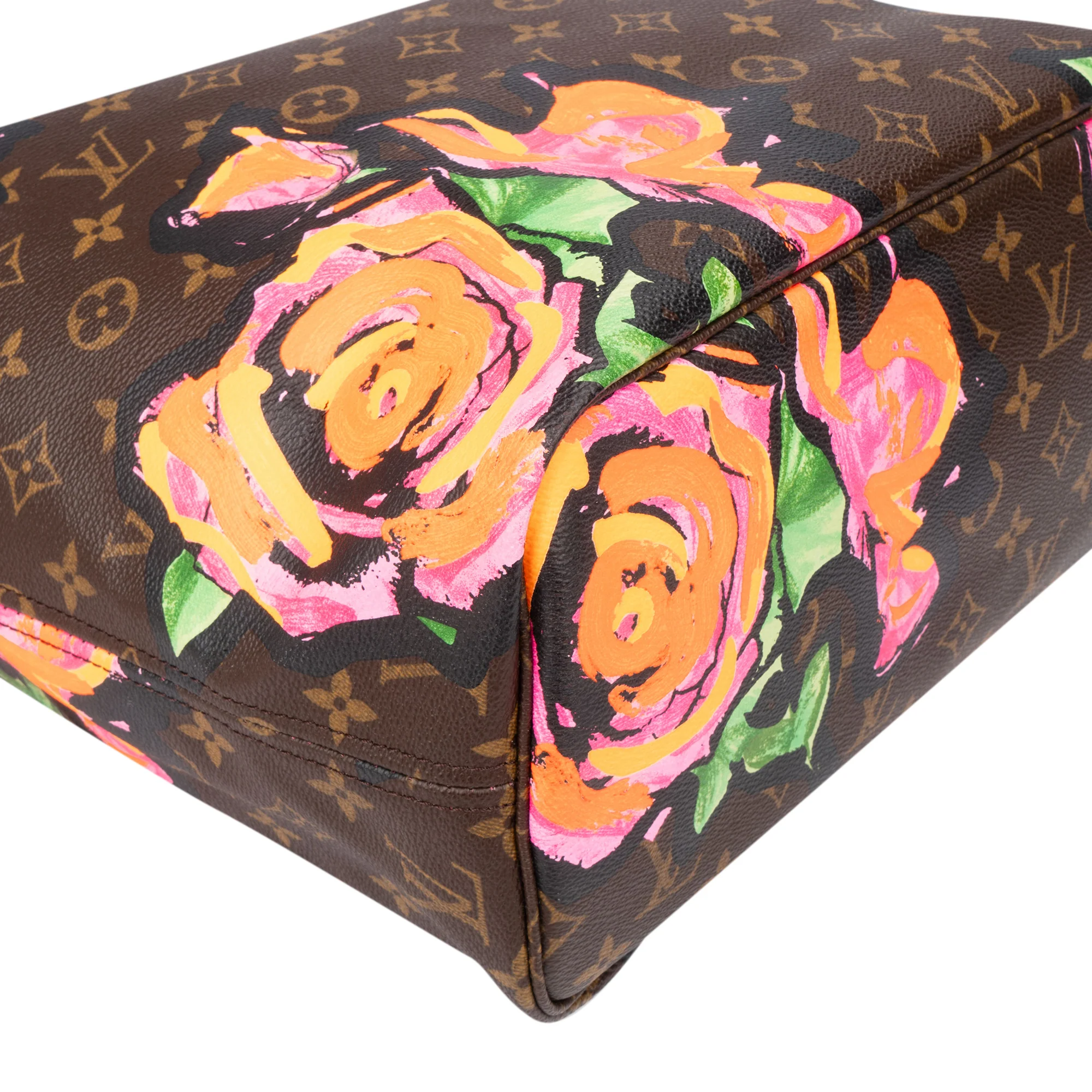 Louis Vuitton Limited Roses By Stephen Sprouse Neverfull MM Shopper