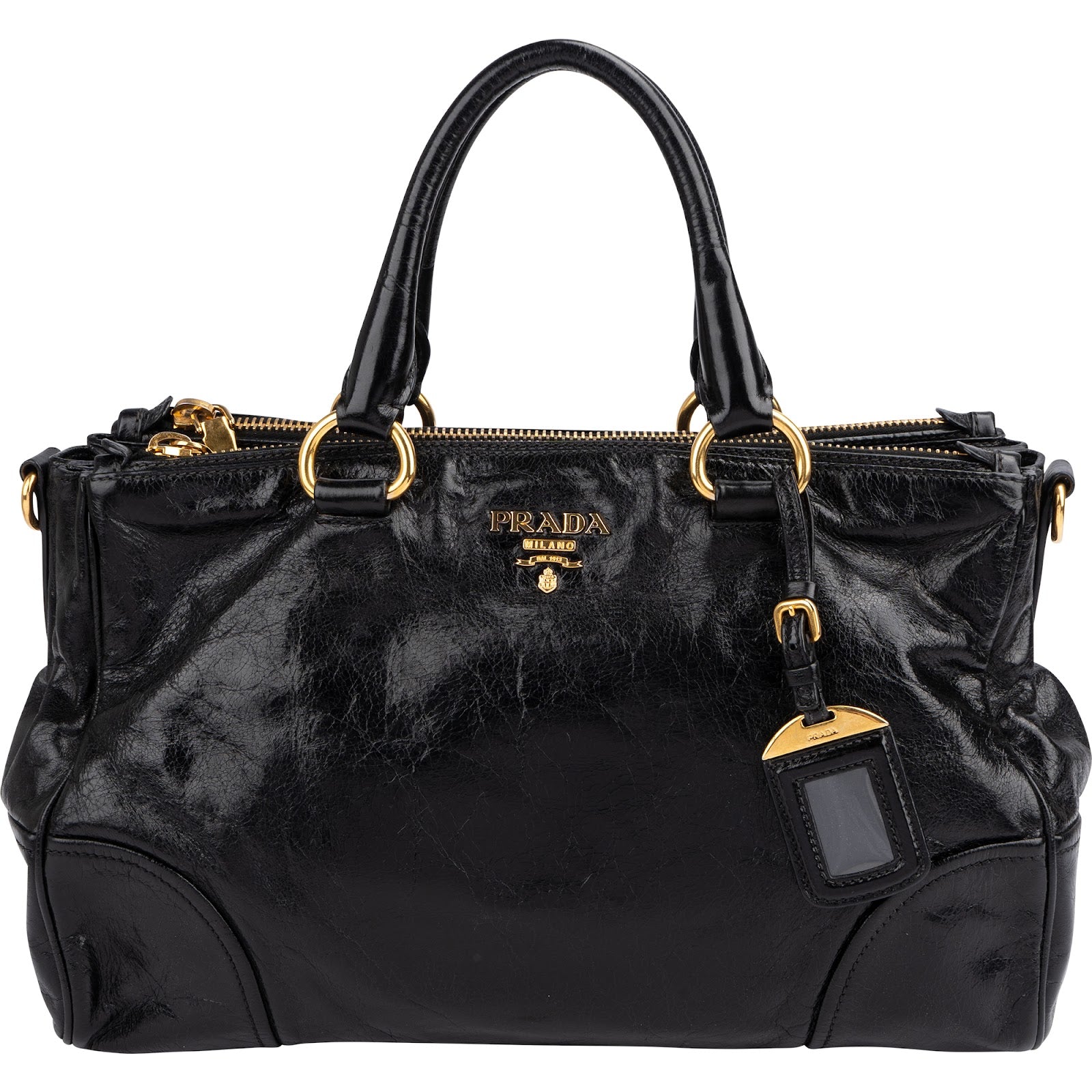 Prada - Vitello Shine Bauletto Handtasche