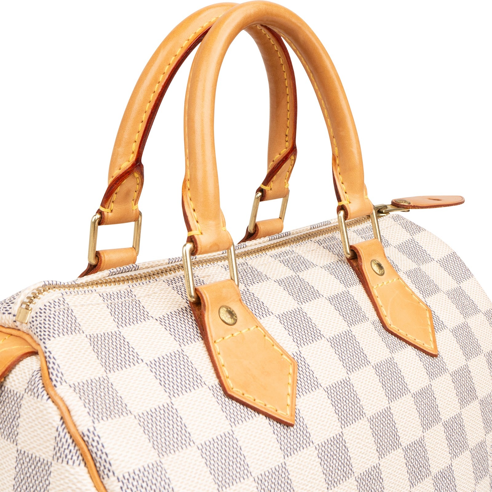 Louis Vuitton Monogram Damier Azur Speedy 25 Handbag