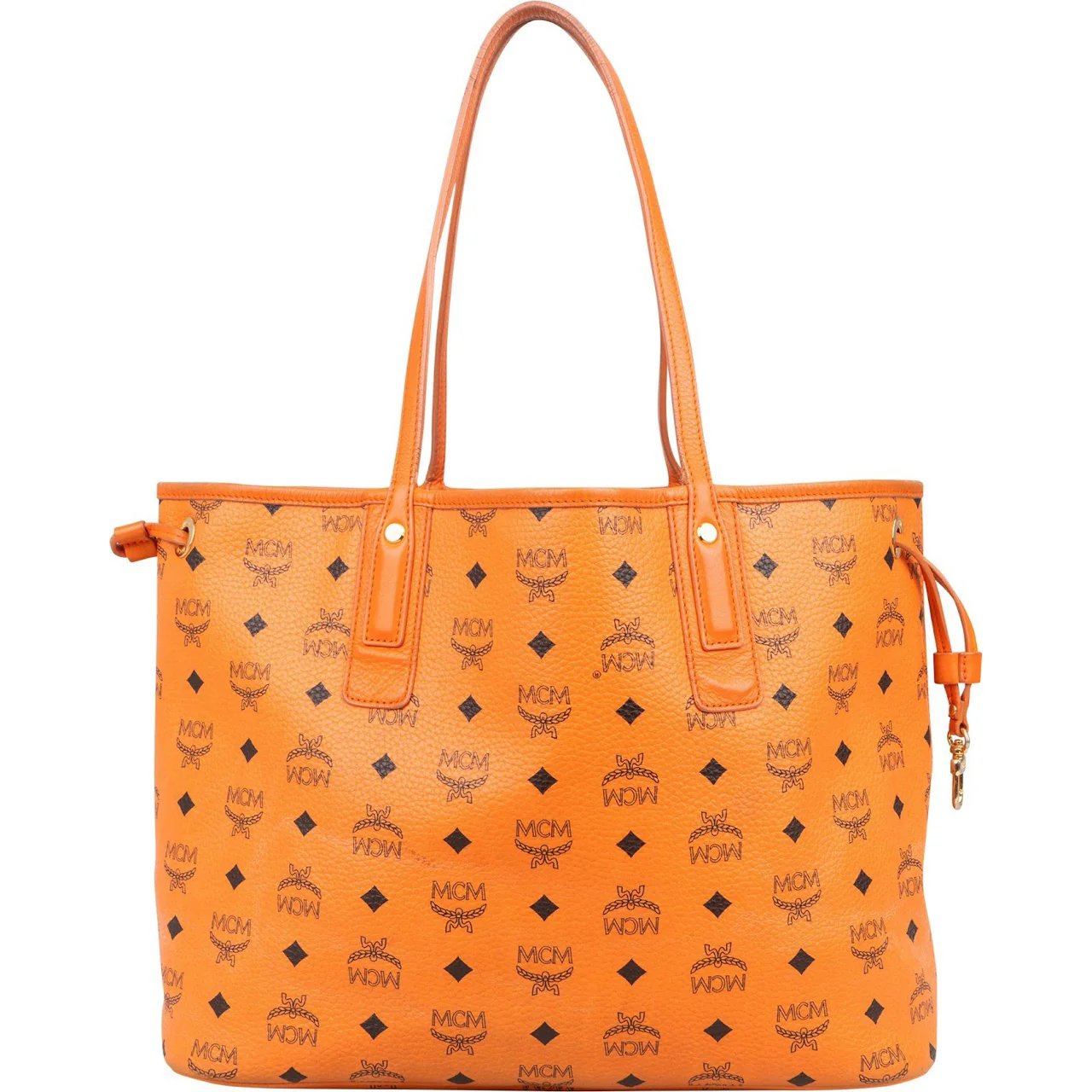 MCM Monogram Visetos Liz Shopper Tote Shoulder Bag