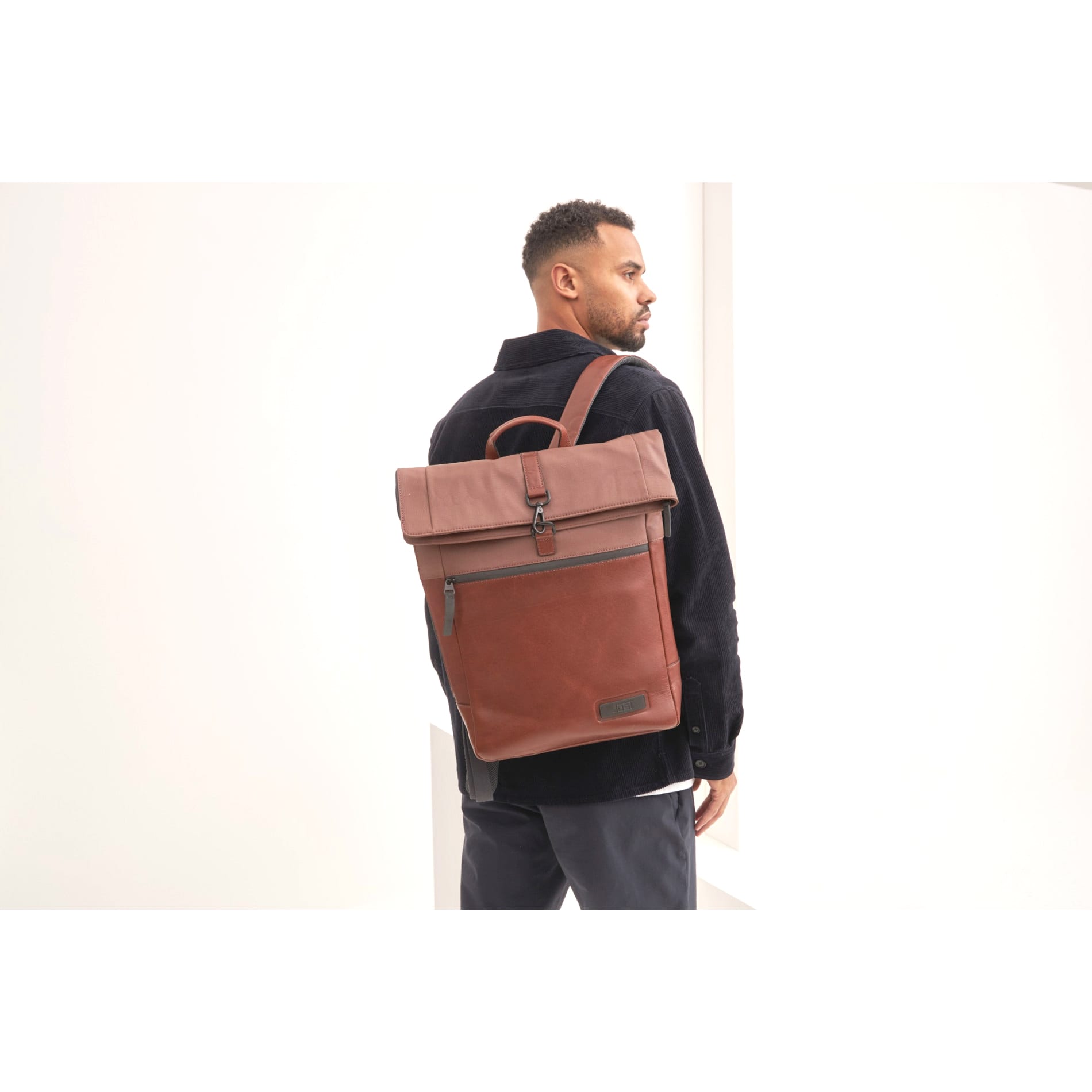 MALMÖ Kurierrucksack - cognac