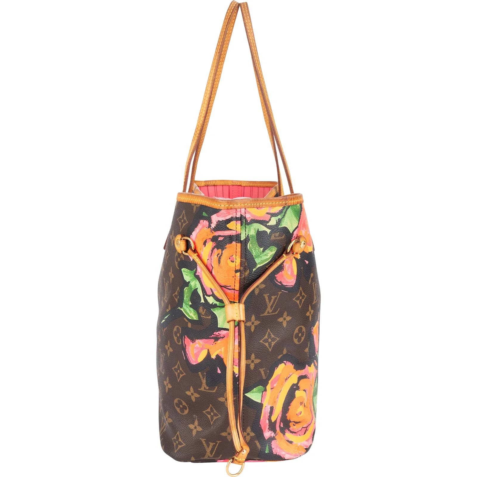 Louis Vuitton Monogram Canvas Limited Roses Neverfull MM Shopper