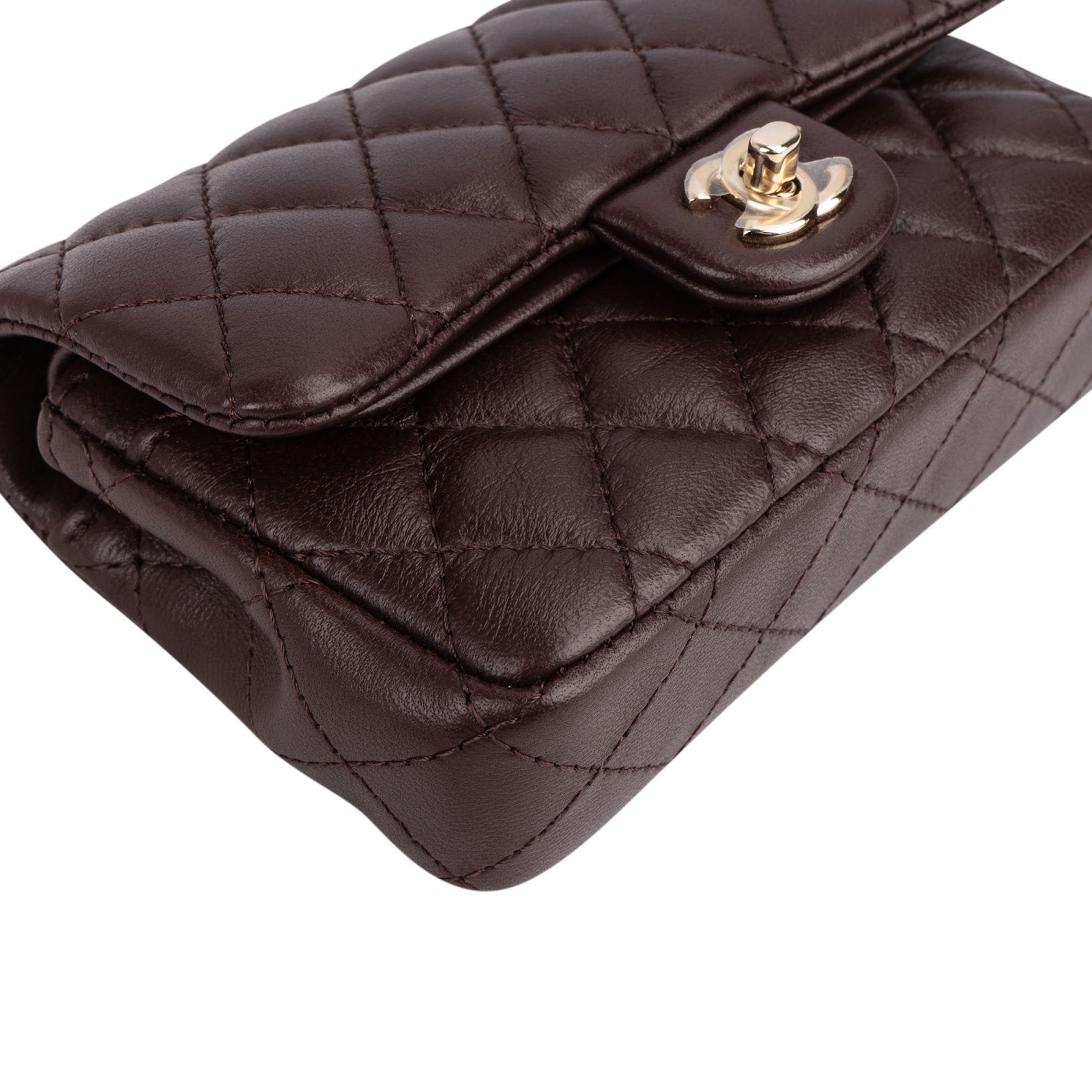 Chanel Quilted Lambskin Extra Mini Double Flap Pendant Bag