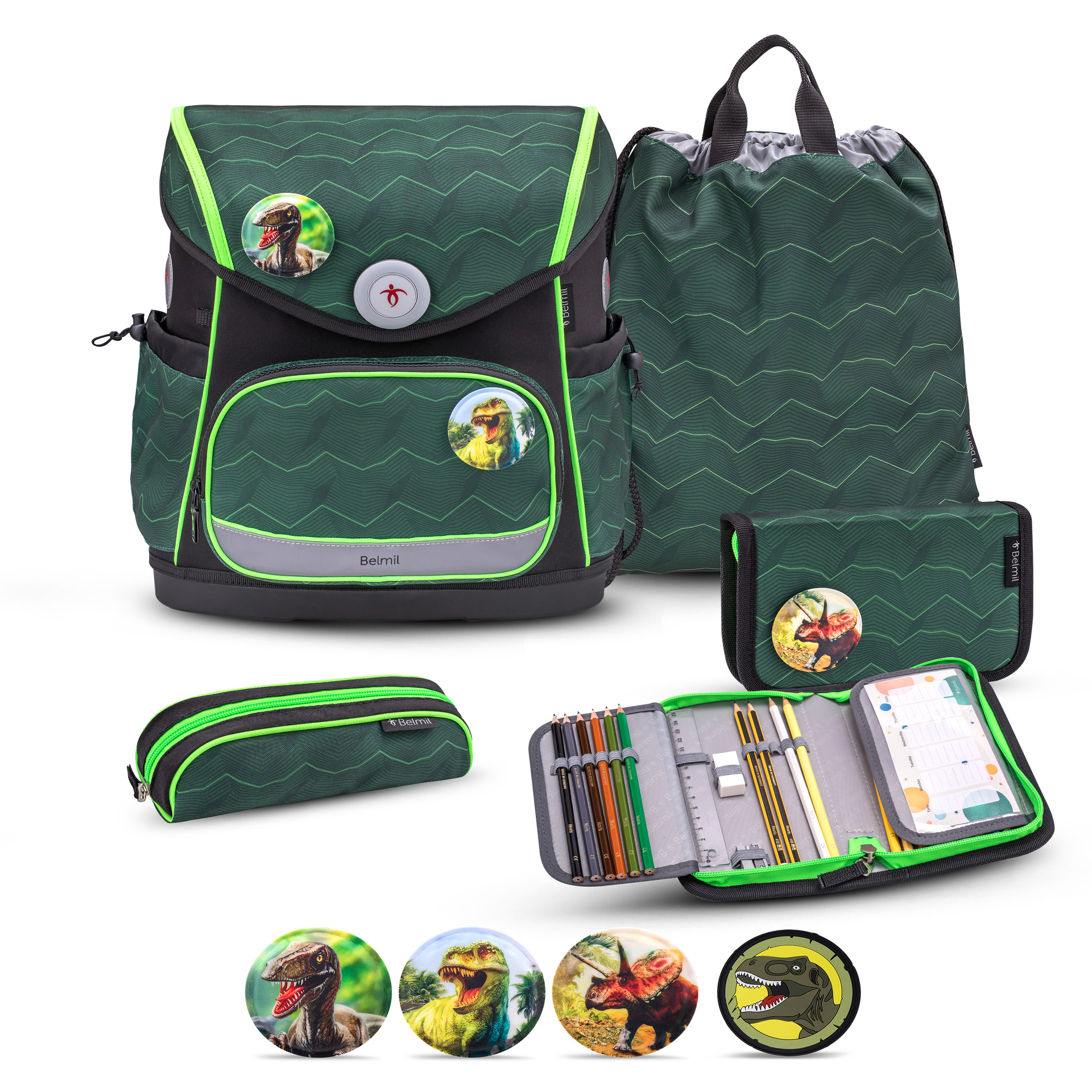 Compact Plus Schulranzenset 5-teilig - Twist of Lime