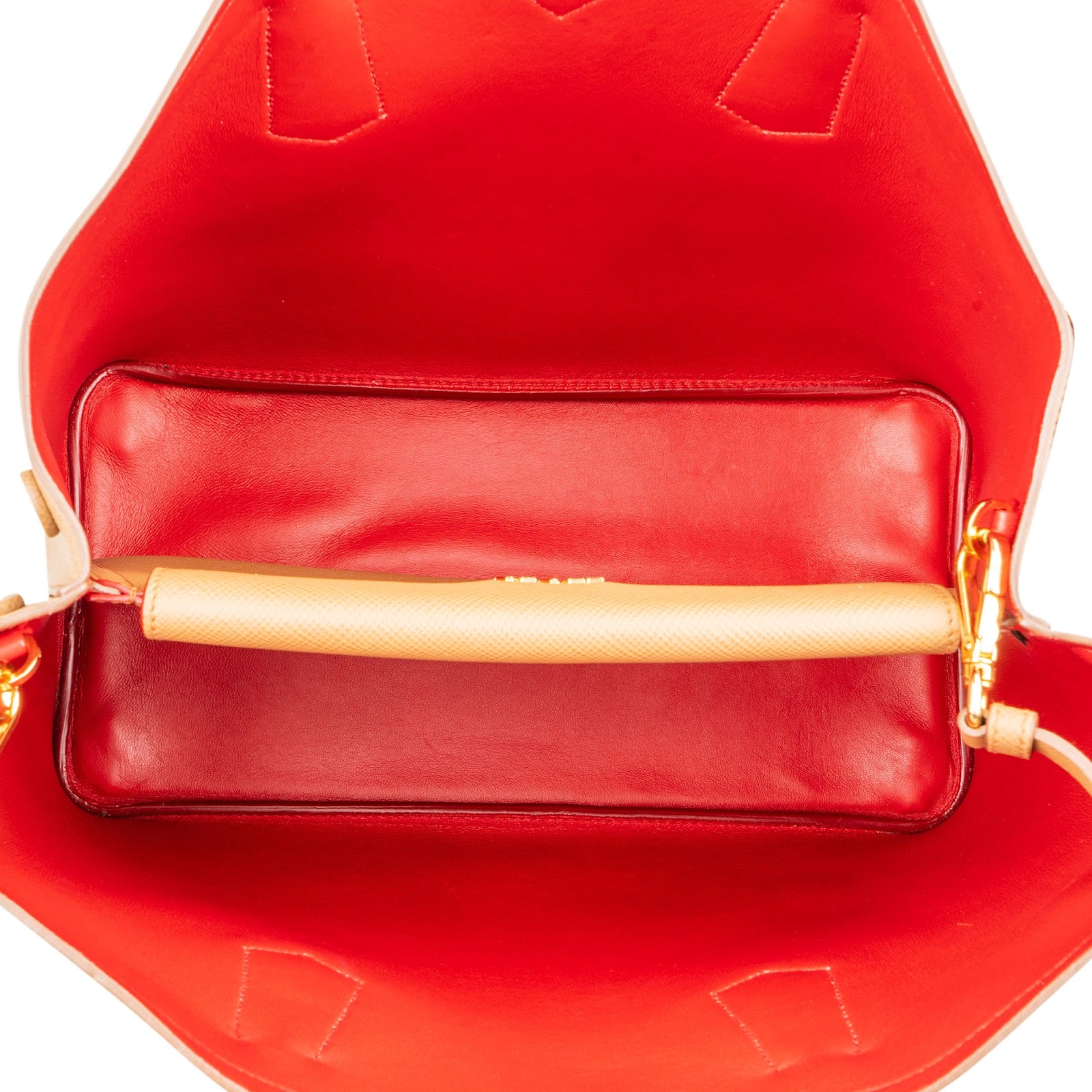 Prada Saffiano Leather Double Handbag
