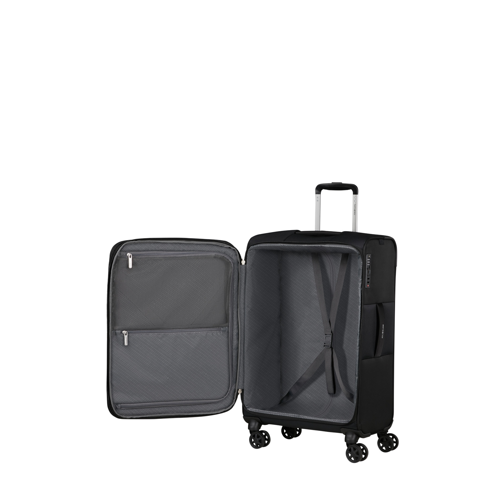 BASE BREEZE Trolley M (67 cm) erweiterbar - BLACK