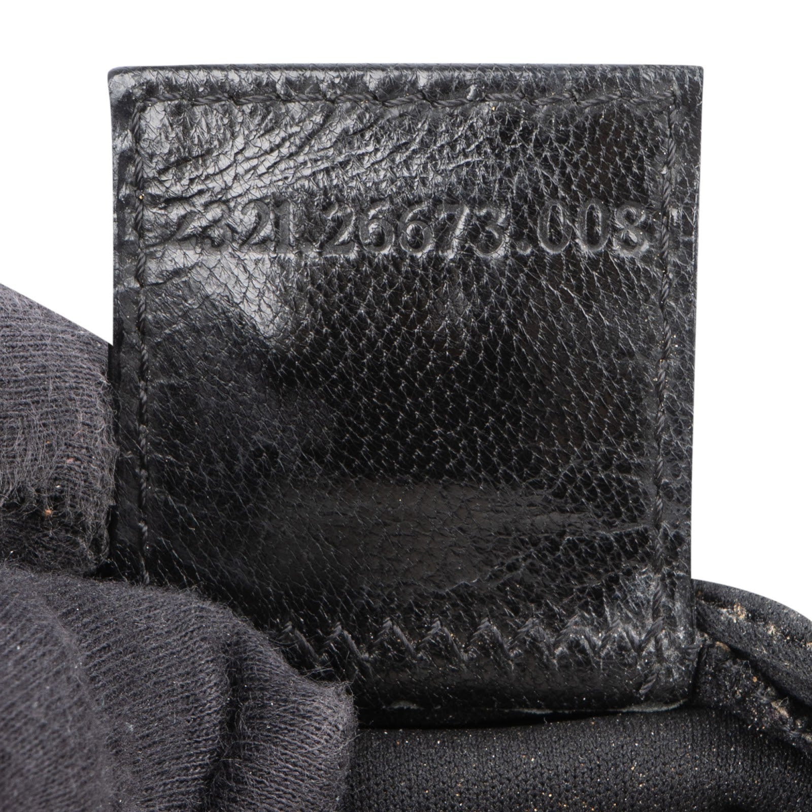 Fendi Cotton FF Buckle Micro Croissant Handbag