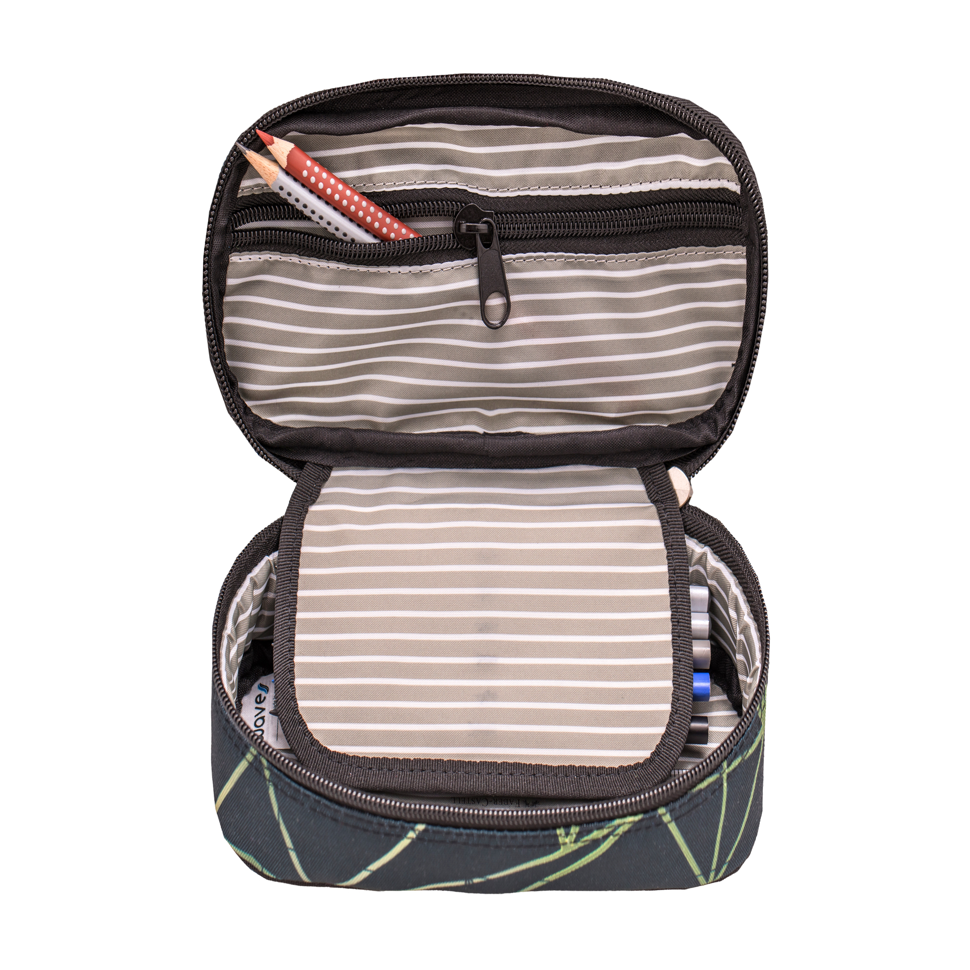 Wave Infinity Schulrucksack Set 2 tlg. "Stripes Green"