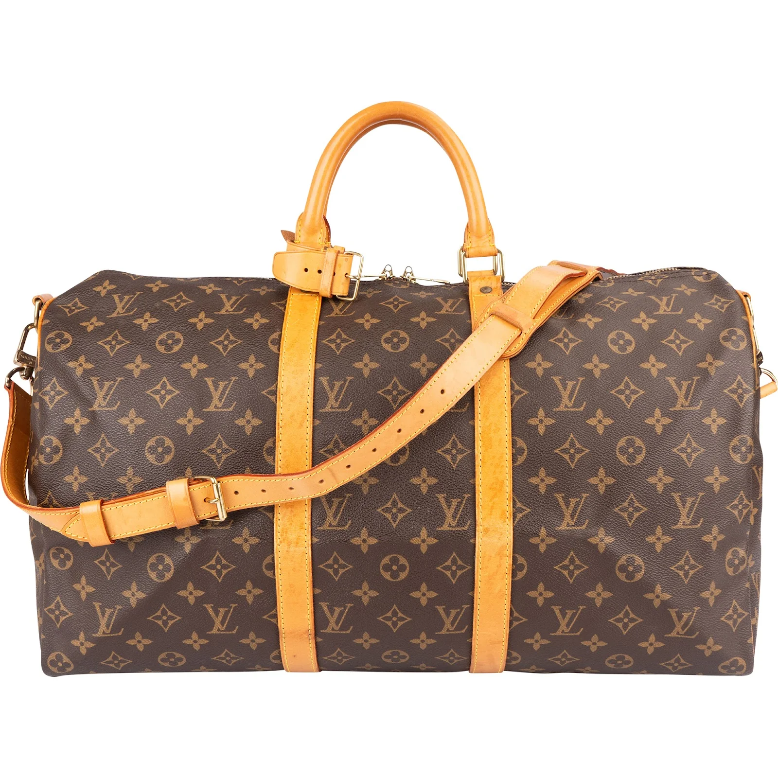 Louis Vuitton Monogram Canvas Keepall 50 Bandoulière Reisetasche