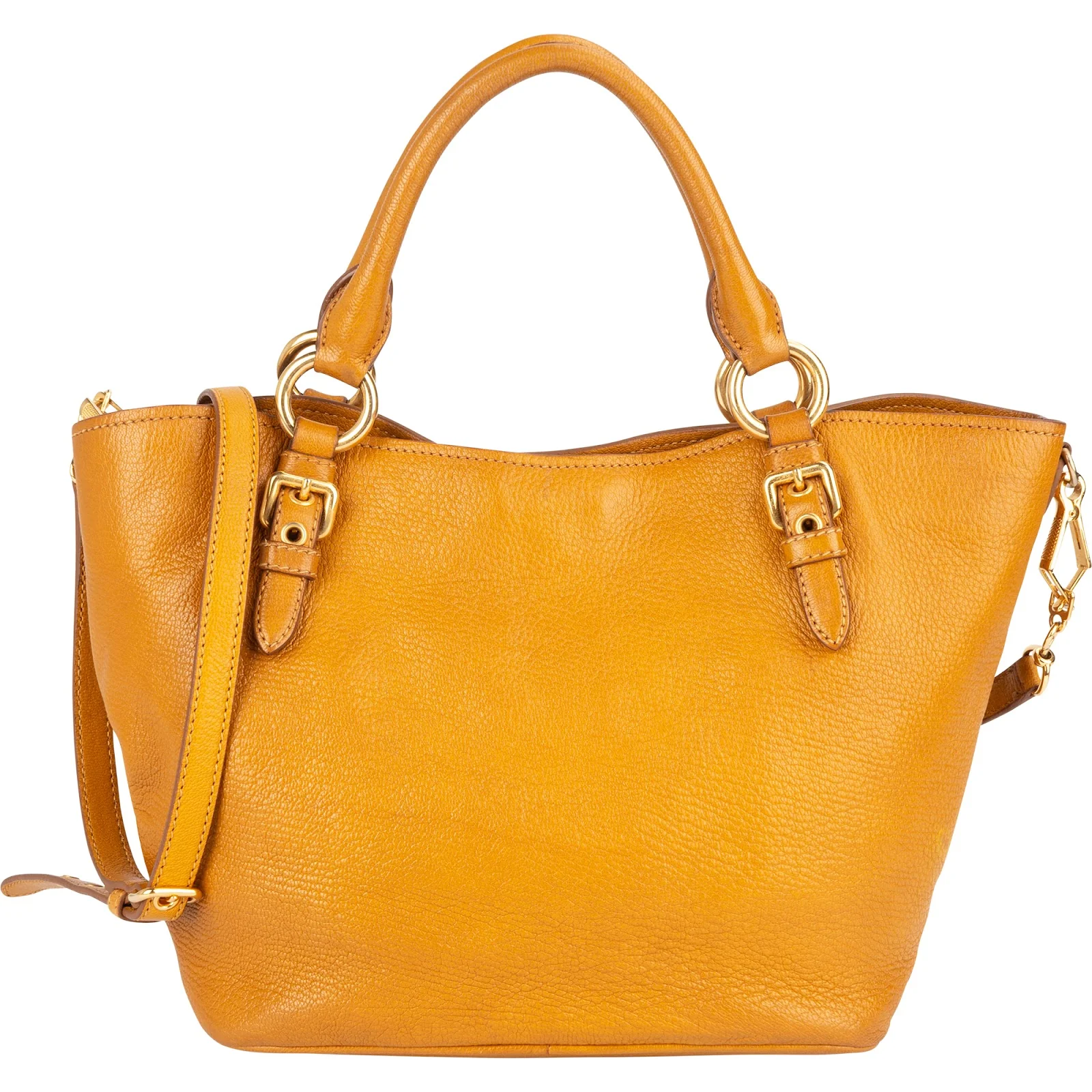 Miu Miu Grained Leather Vitello Lux Handbag