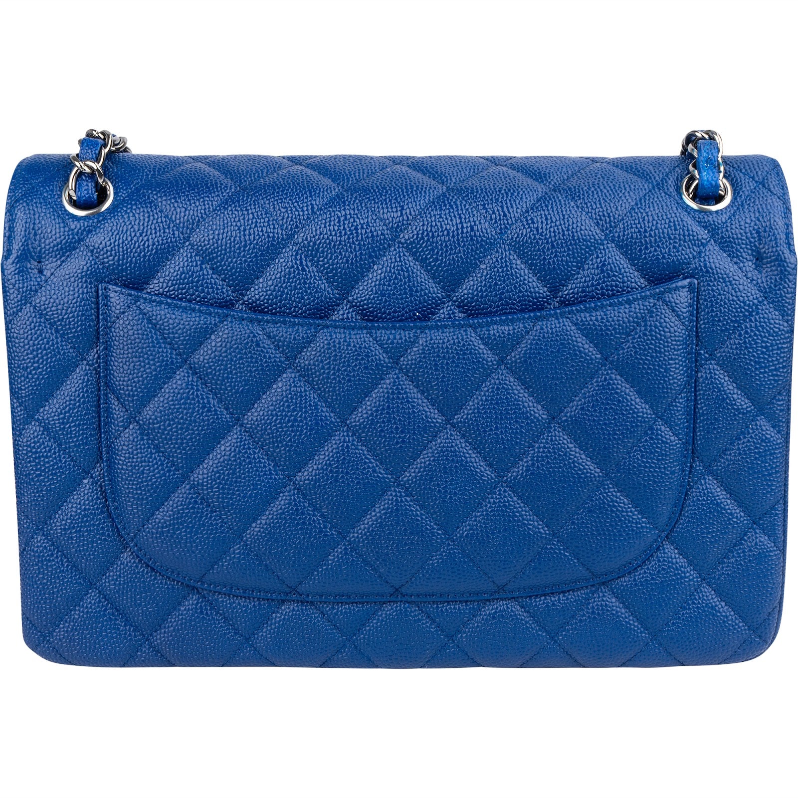 Chanel Quilted Caviar Leather Jumbo Double Flap Crossbody Bag