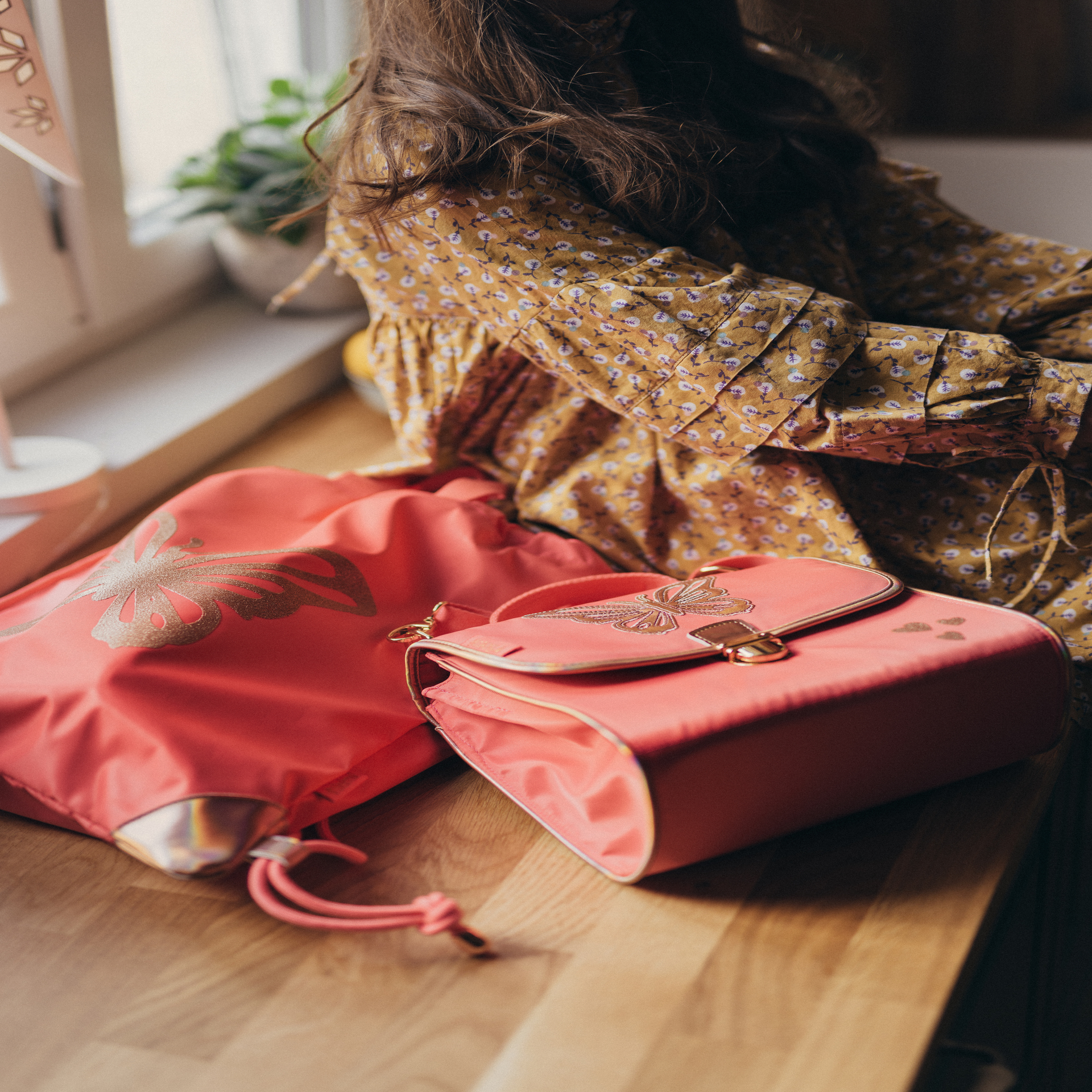 Compact Plus Schulranzenset 5-teilig - Coral