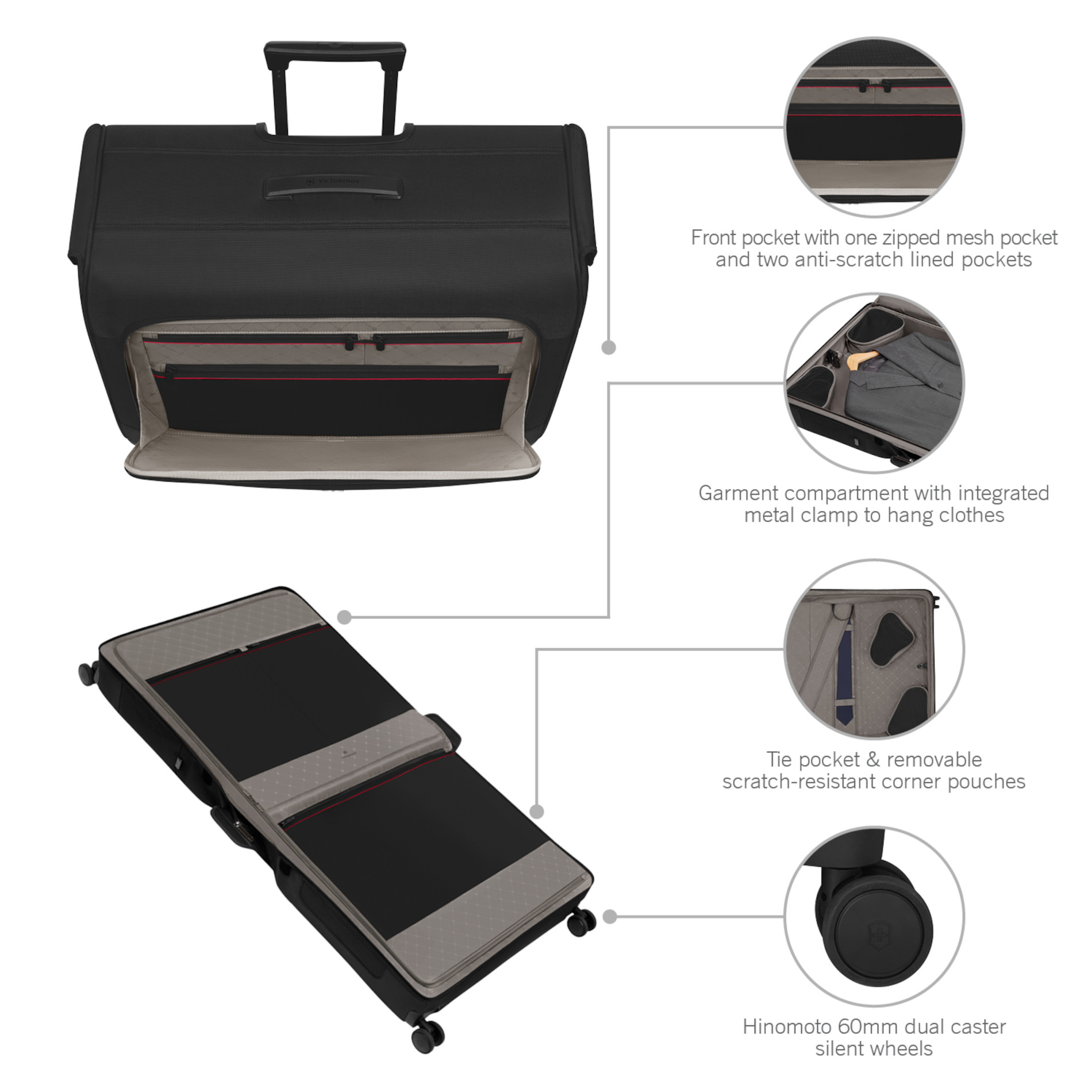 Werks Traveler 7.0 Wheeled Garment Bag - Black