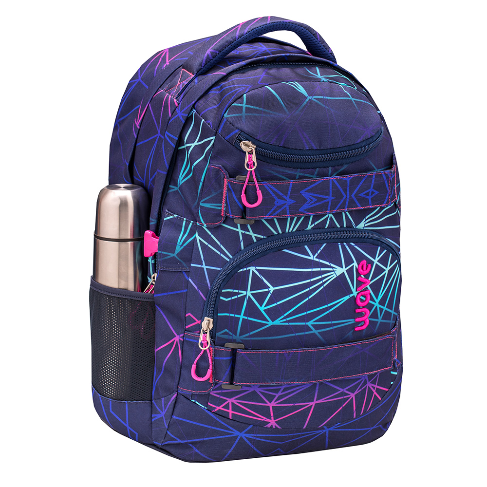 Infinity Rucksack Set 3-teilig - Stripes Purple