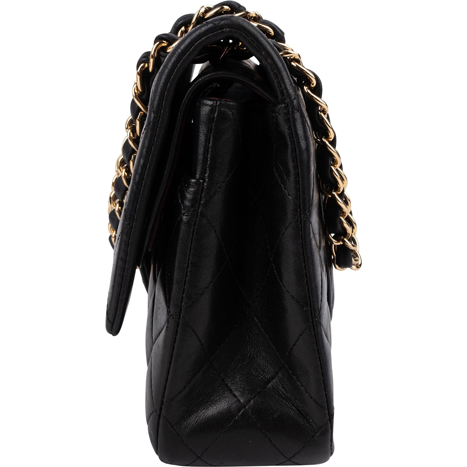 Chanel - Quilted Lambskin Medium Double Flap Shoulder Bag