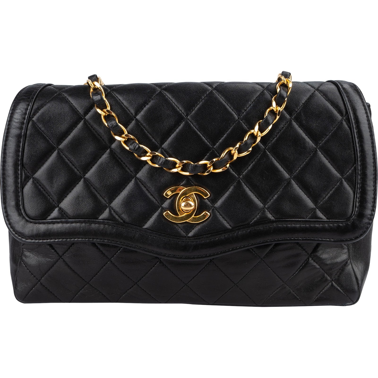 Chanel Quilted Lambskin 24K Gold Single Flap Crossbody Bag