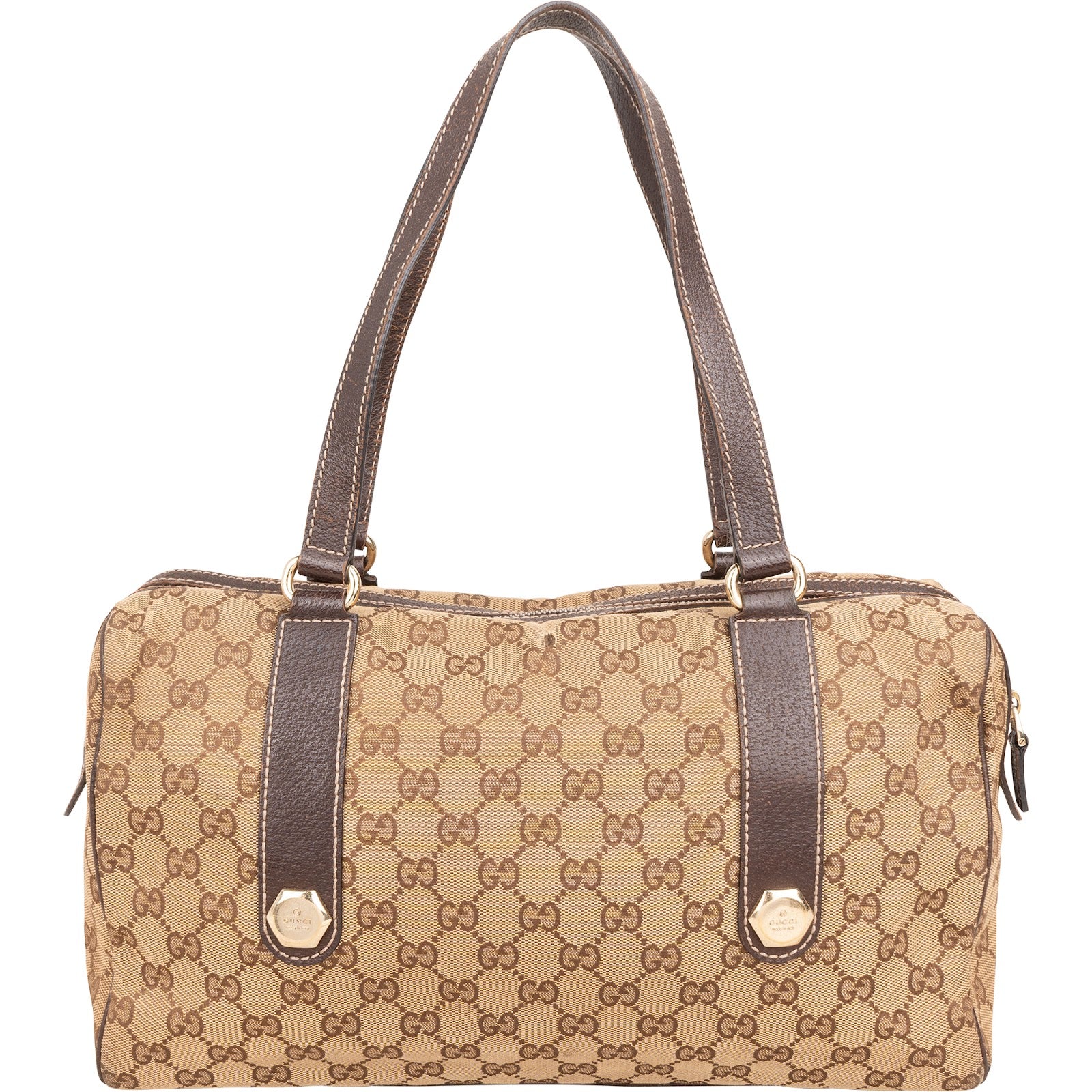 Gucci - Monogram GG Canvas Boston 35 Shoulder Bag