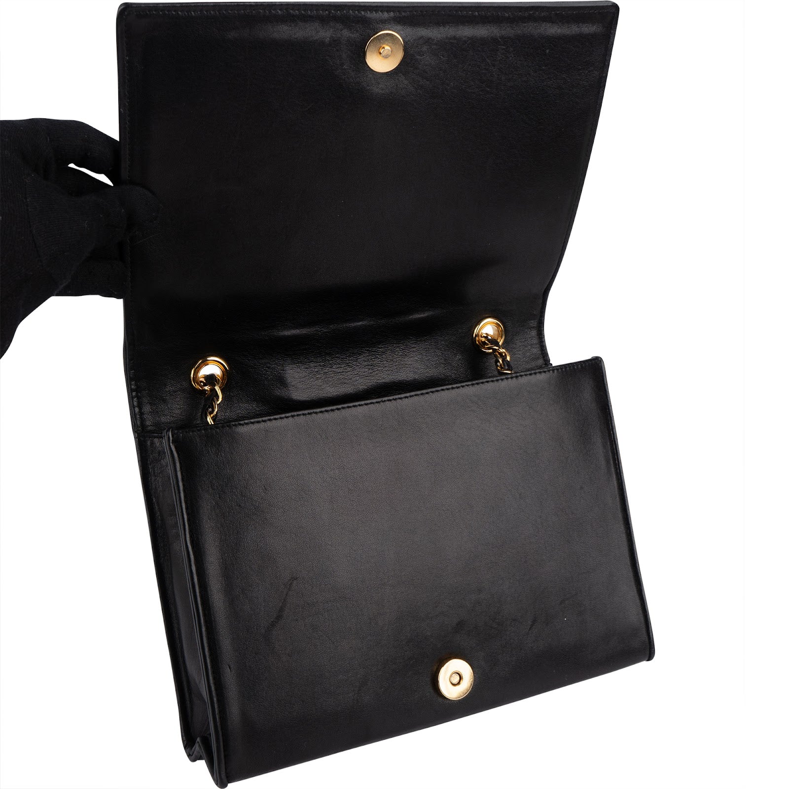 Chanel Quilted Lambskin CC Single Flap Shoulder Bag