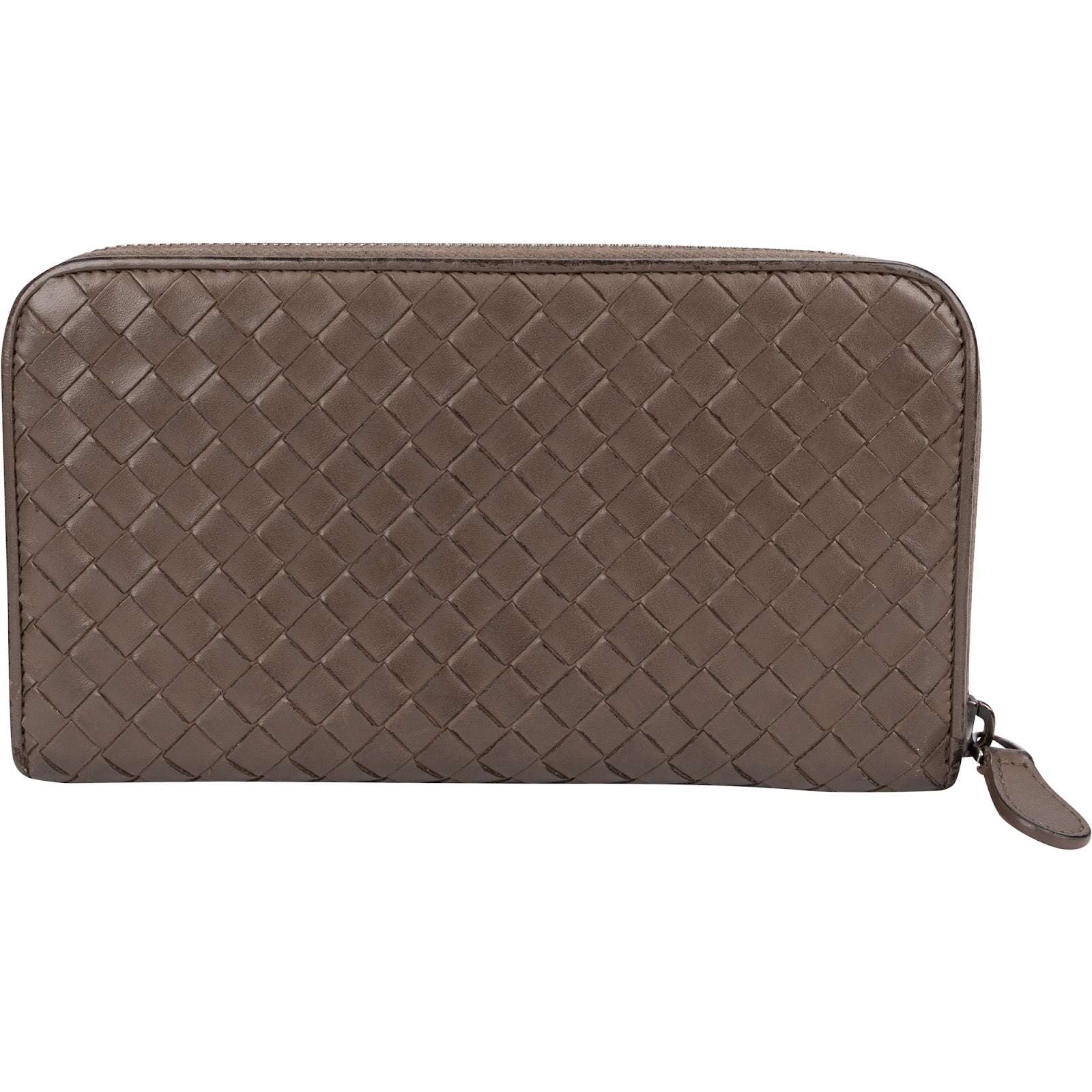 Bottega Veneta Intrecciato Leather Zip Around Wallet