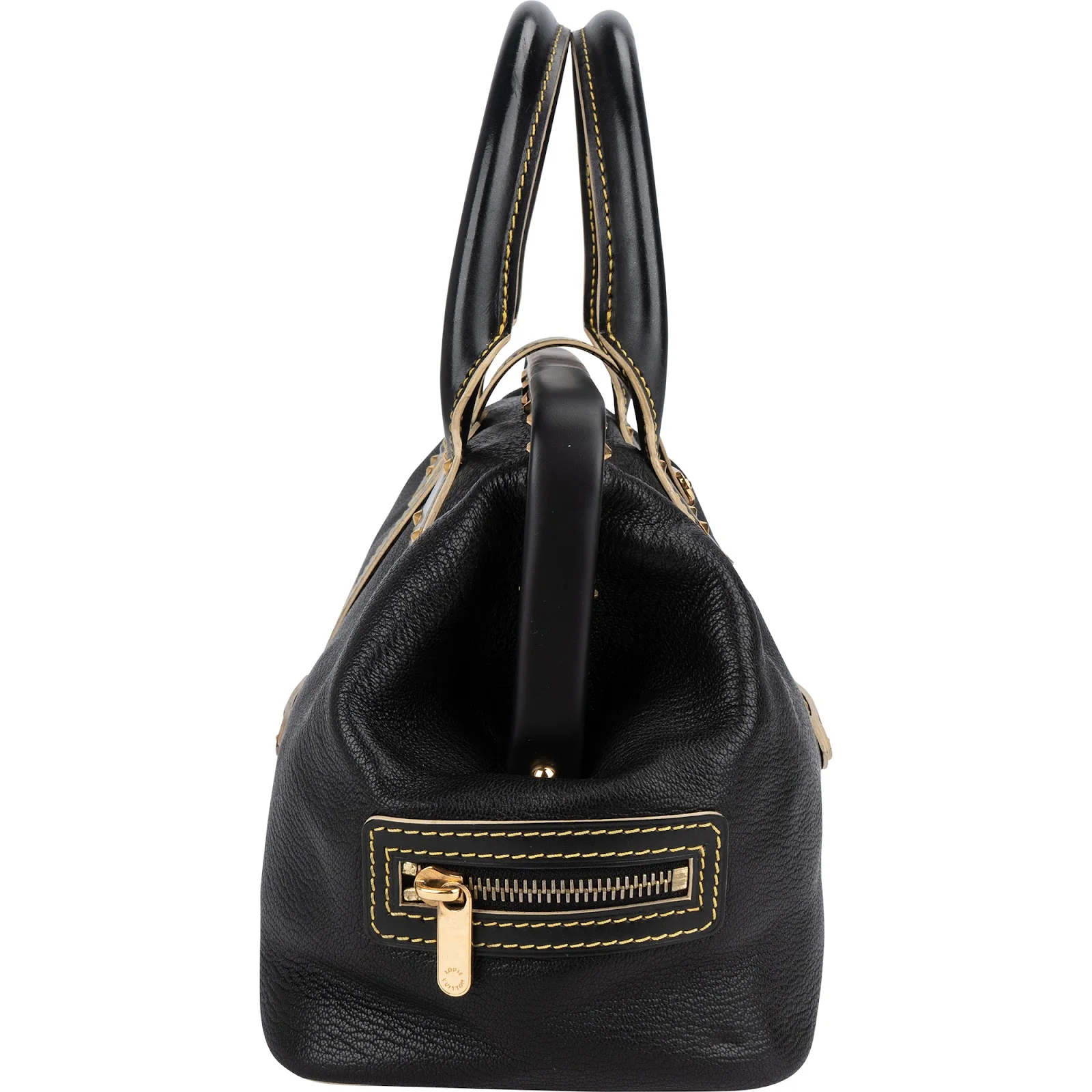 Louis Vuitton Black Leather Suhali L'ingenieux Handbag