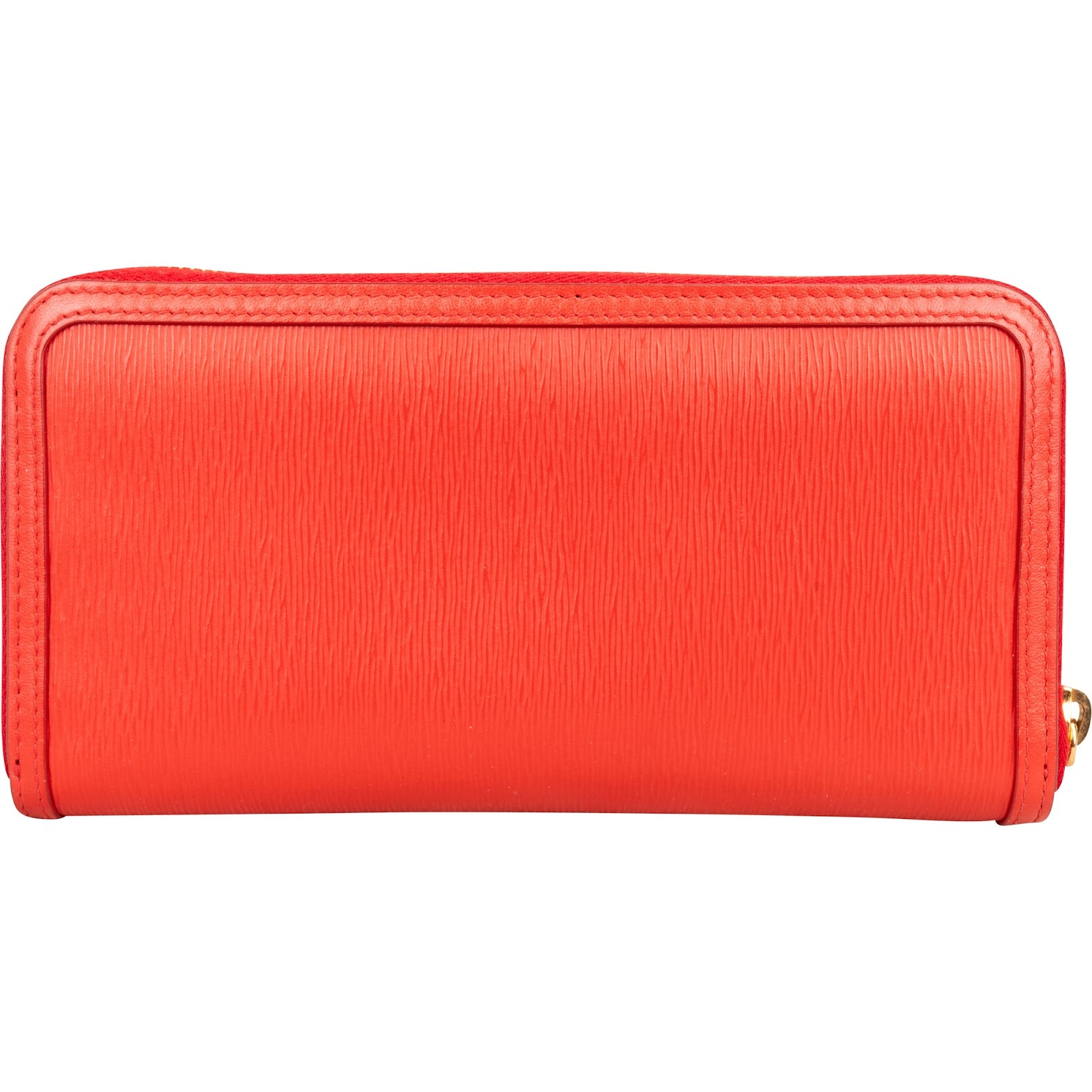 Prada Saffiano Leather Bow Zip-Around Wallet