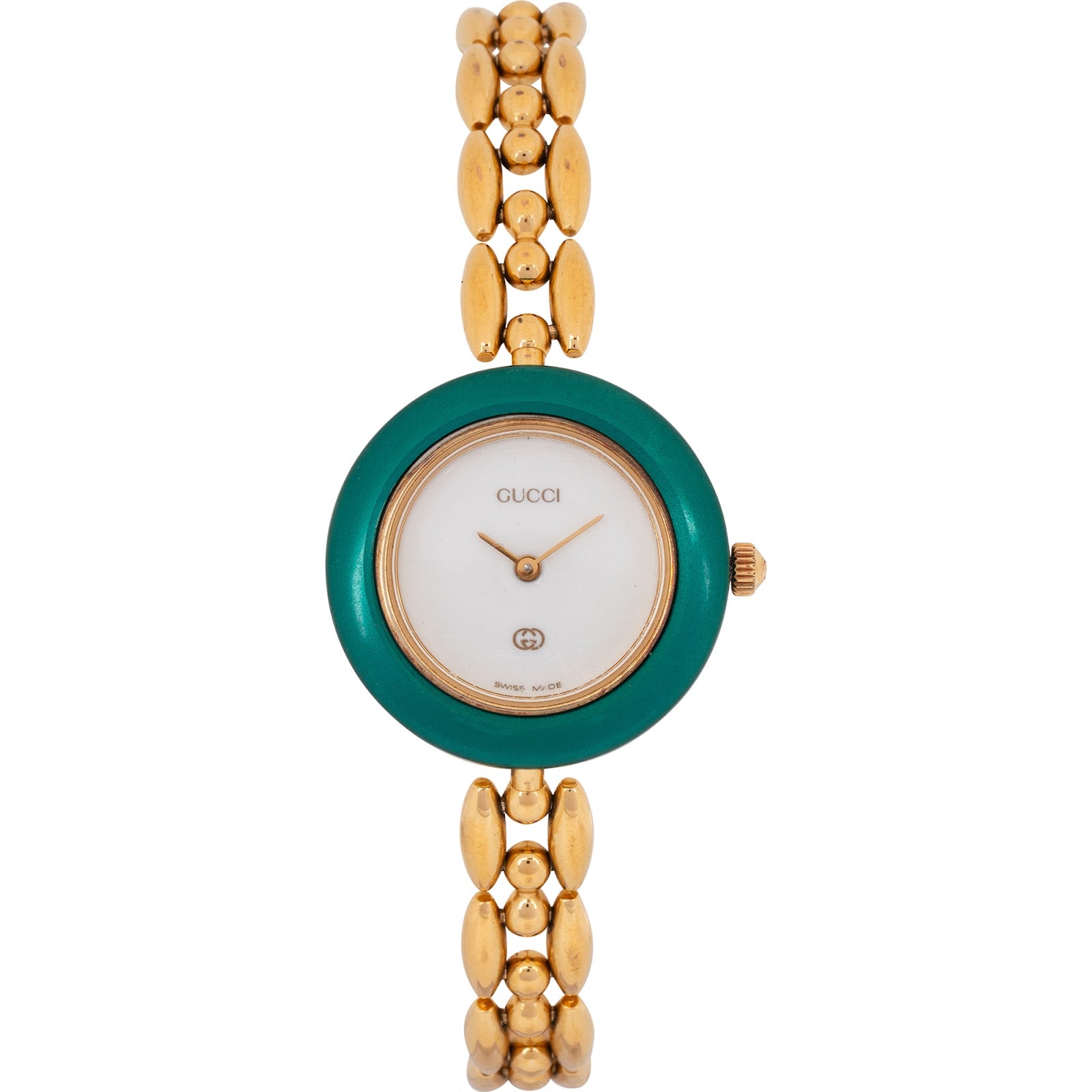 GUCCI – Gold Tone Change Bezel 1100L dameshorloge